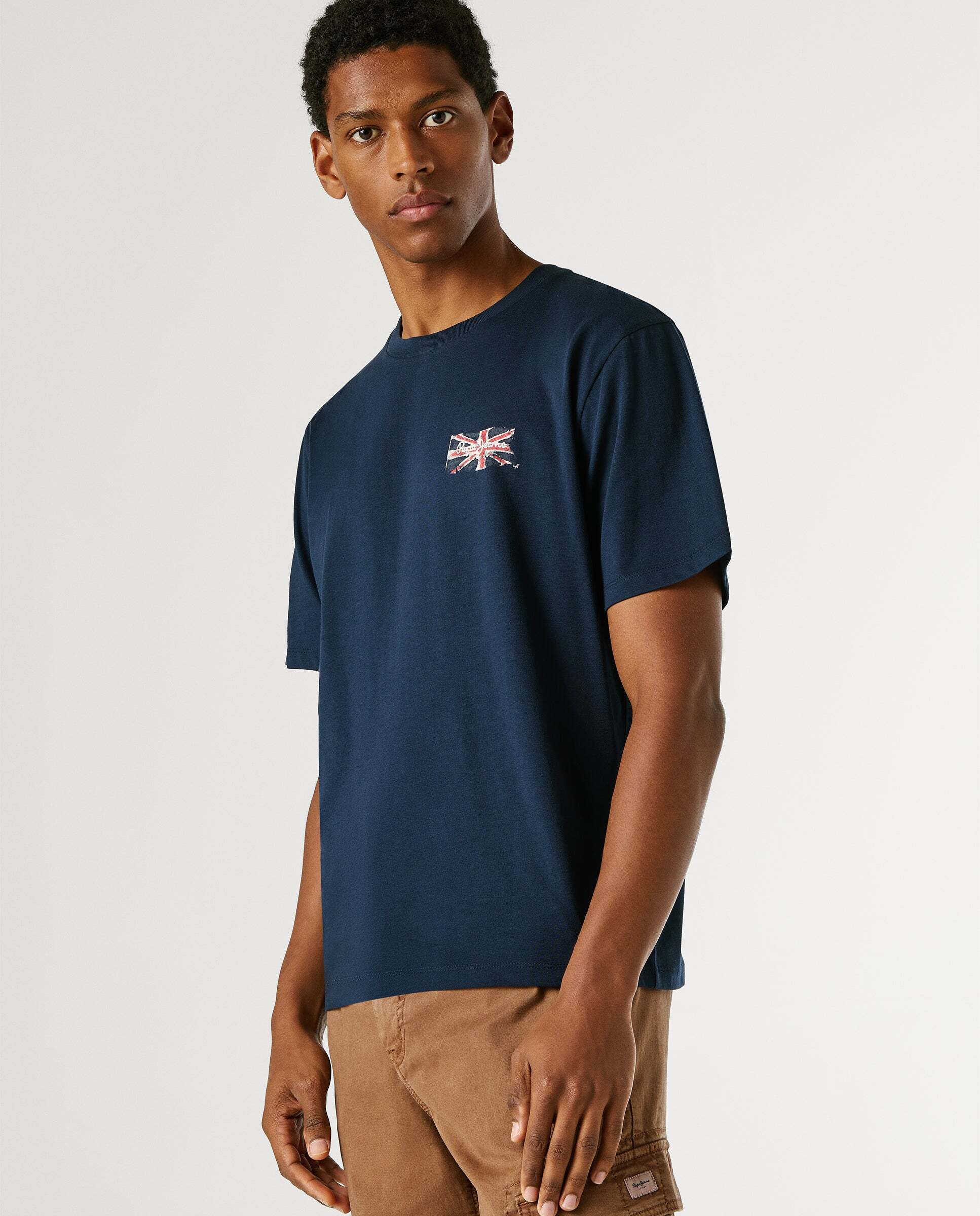 Camiseta de hombre logo estampado fit regular - Pepe Jeans - Azul Azul-6