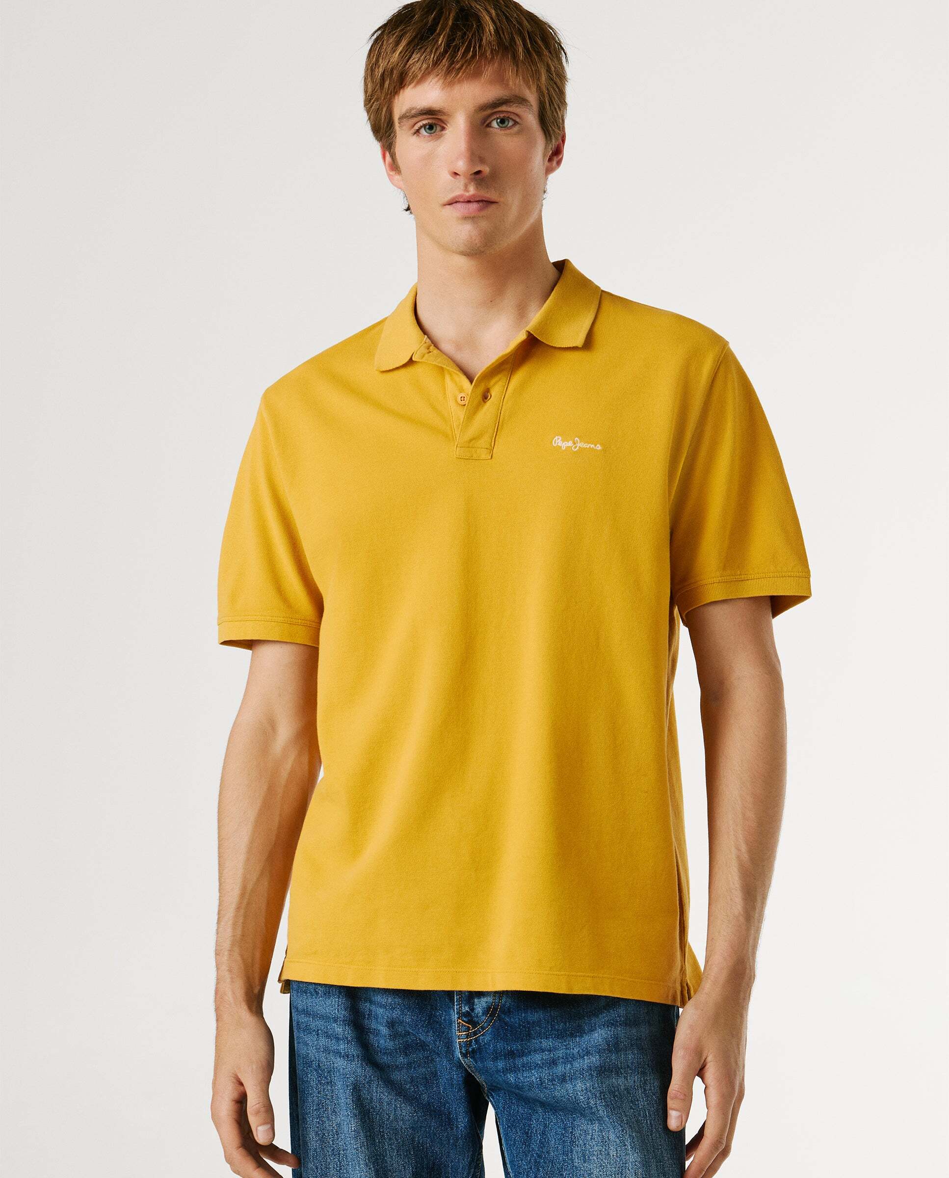 Pepe Jeans - Polo de hombre piqué teñido en prenda.