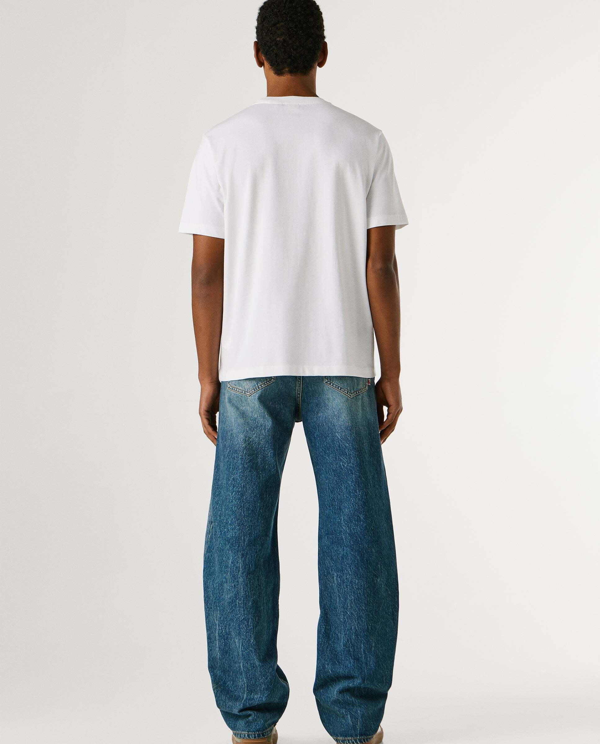 Camiseta de hombre logo estampado fit regular - Pepe Jeans - Blanco Blanco-3