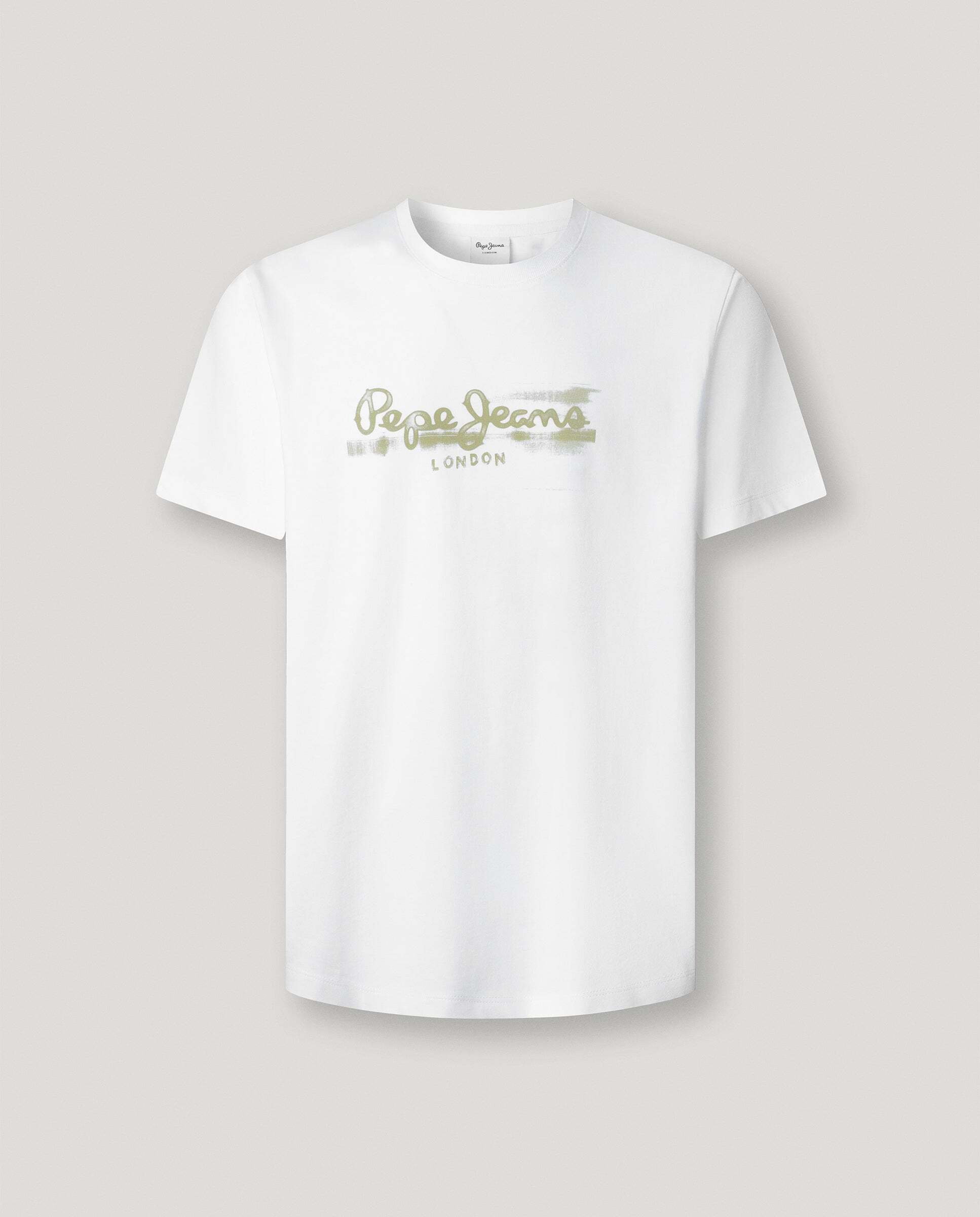 Camiseta de hombre logo estampado fit regular - Pepe Jeans - Blanco Blanco-9