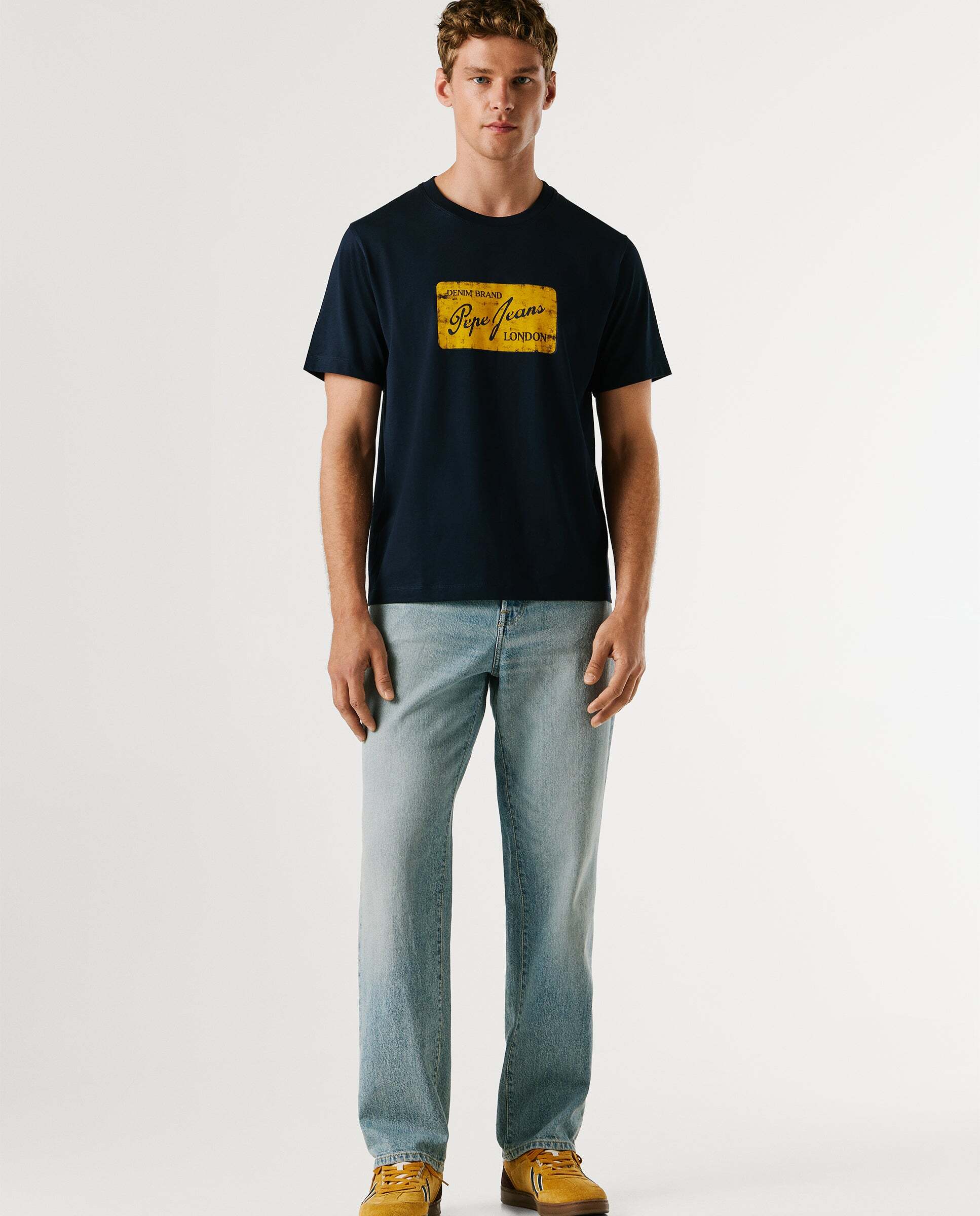 Camiseta de hombre logo estampado - Pepe Jeans - Azul Azul-2