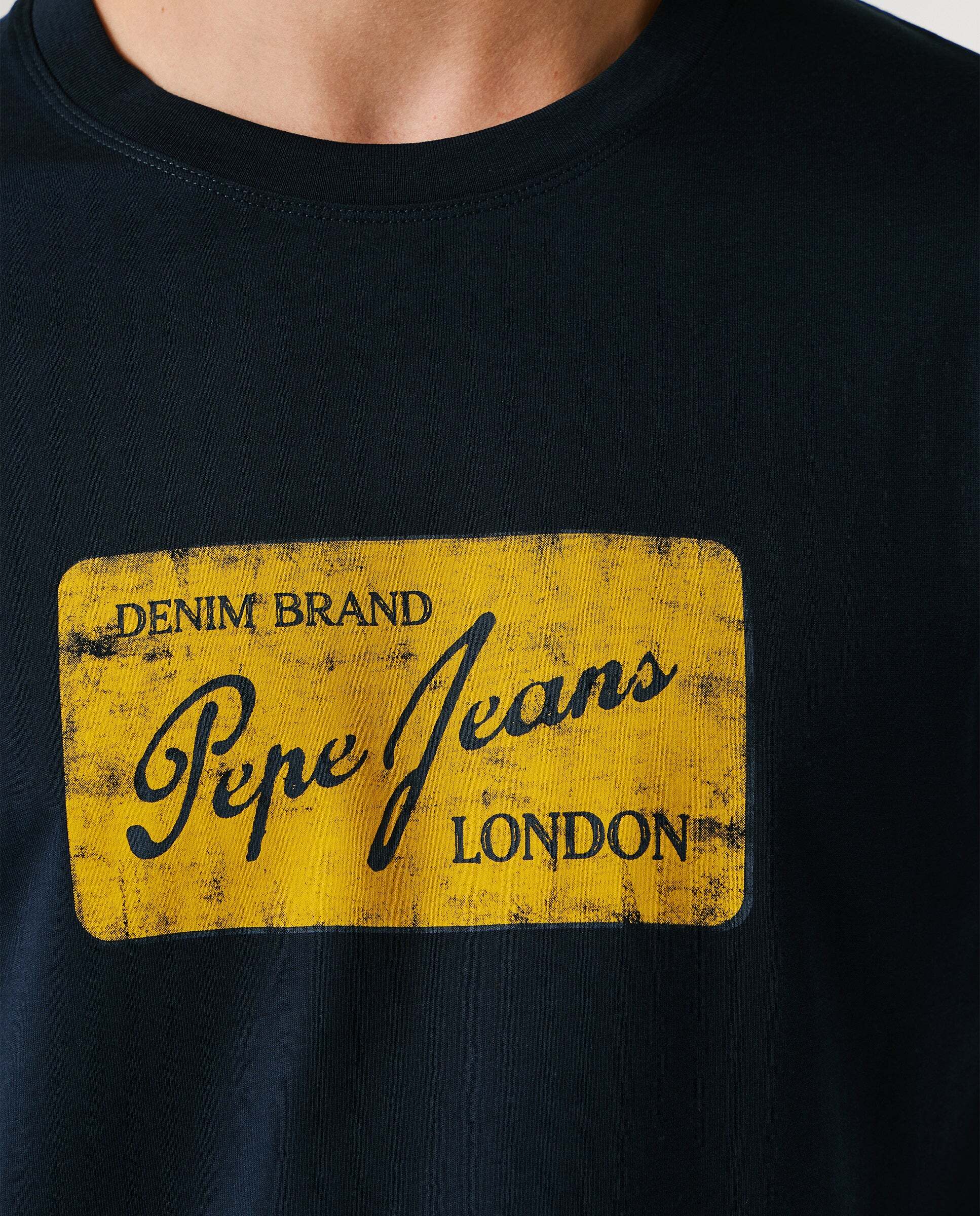 Camiseta de hombre logo estampado - Pepe Jeans - Azul Azul-5