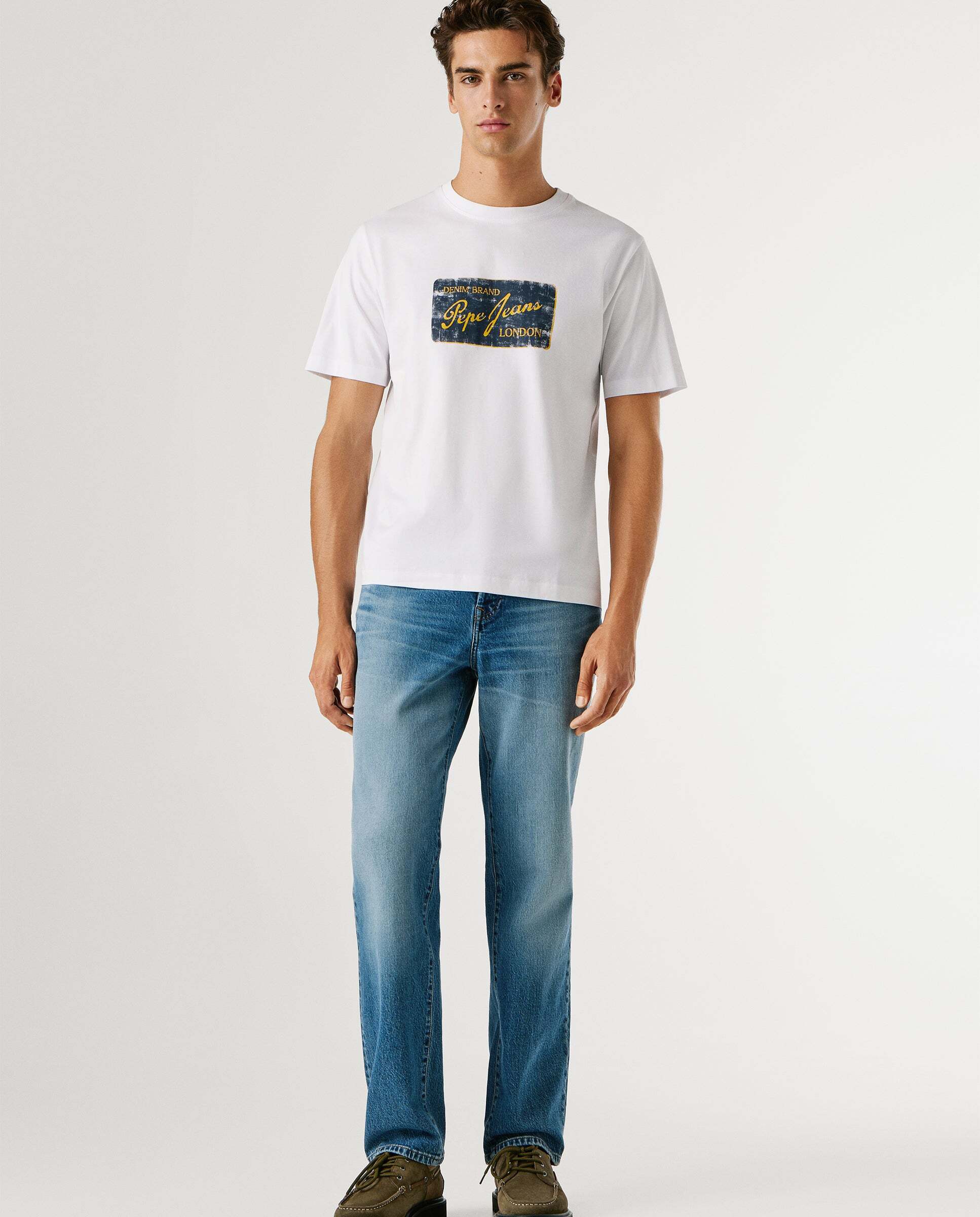 Camiseta de hombre logo estampado - Pepe Jeans - Blanco Blanco-2