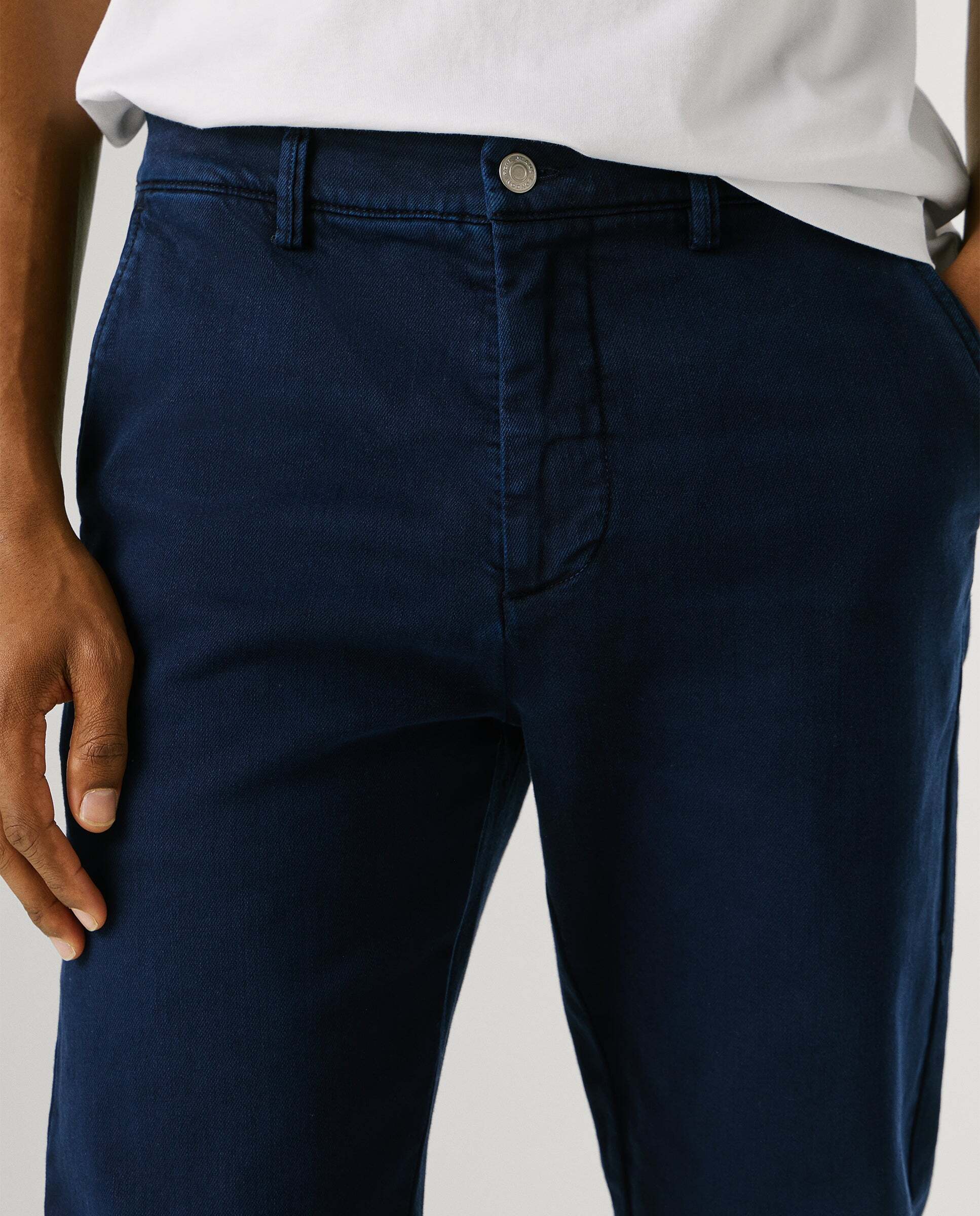 Pantalón chino de hombre fit taper - Pepe Jeans - Verde Azul-4