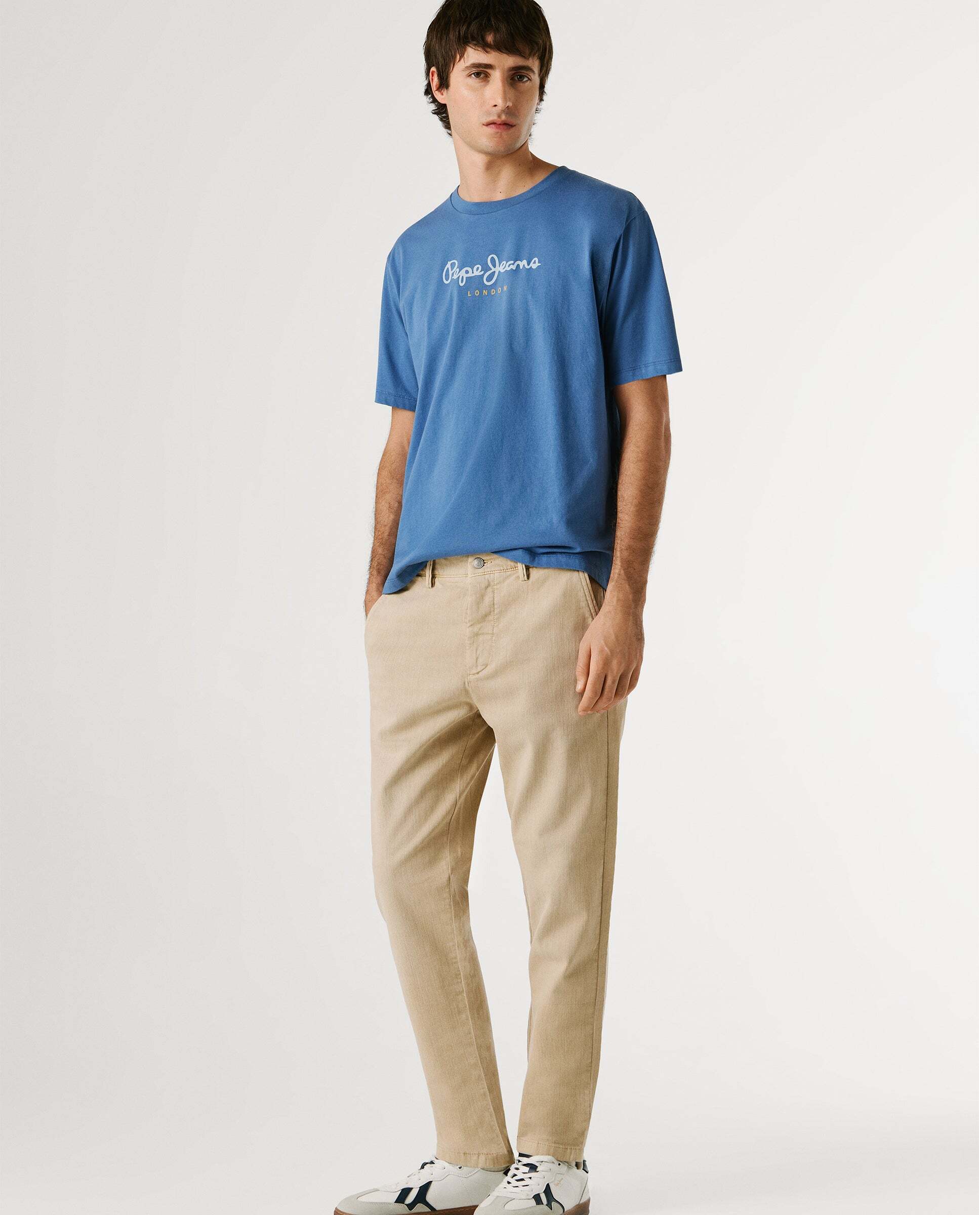 Pantalón chino de hombre fit taper - Pepe Jeans - Natural Natural-6