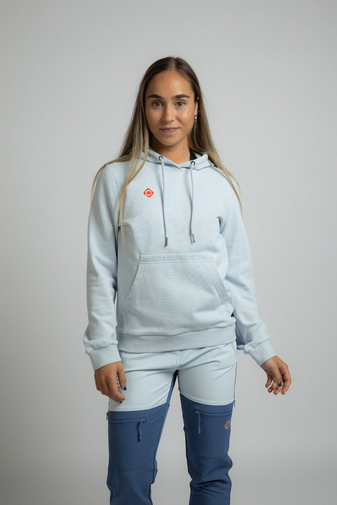 Sudadera con capucha de mujer ARASIL Izas - Azul claro Azul claro-3