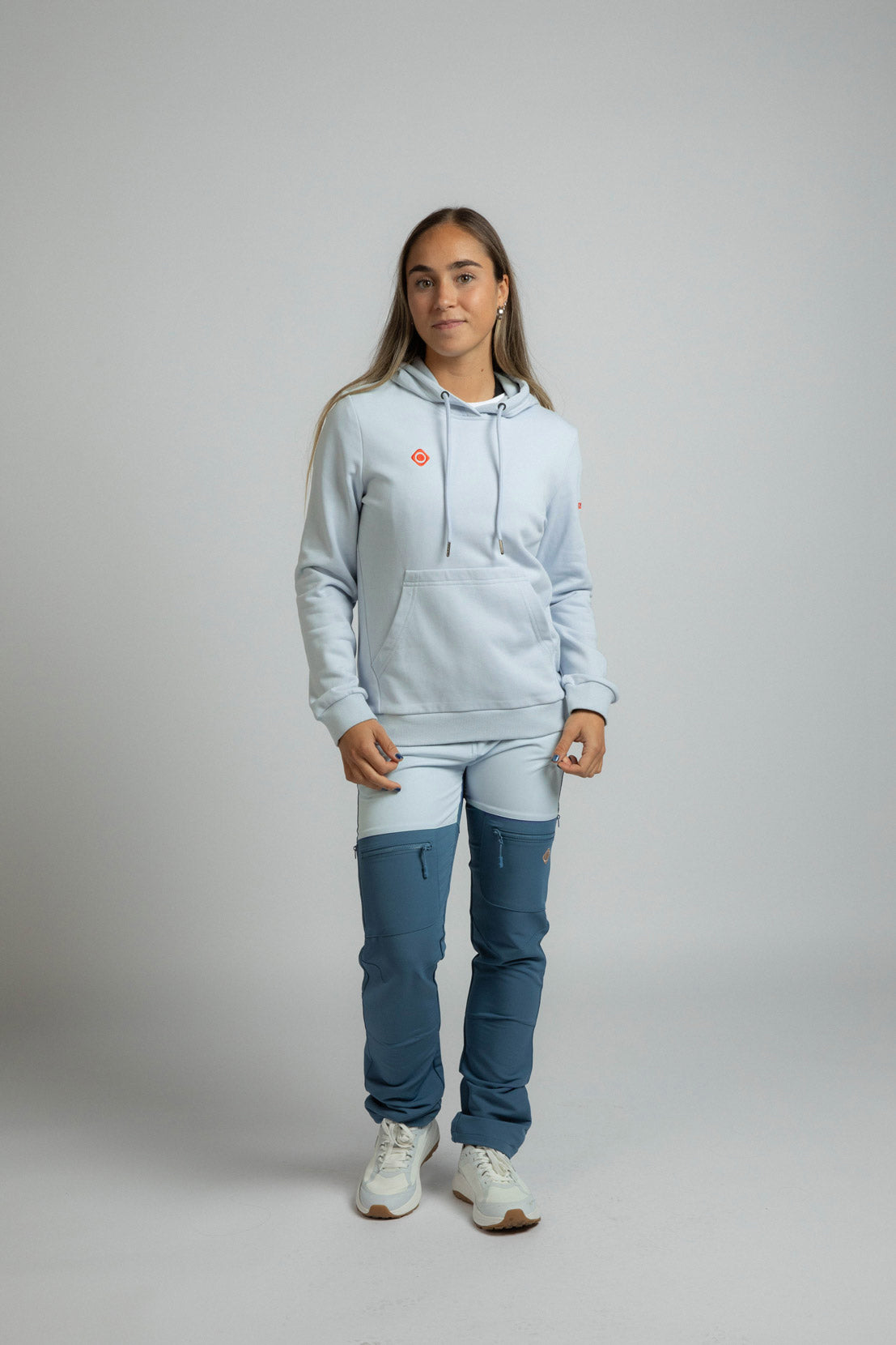 Sudadera con capucha de mujer ARASIL Izas - Azul claro Azul claro-5