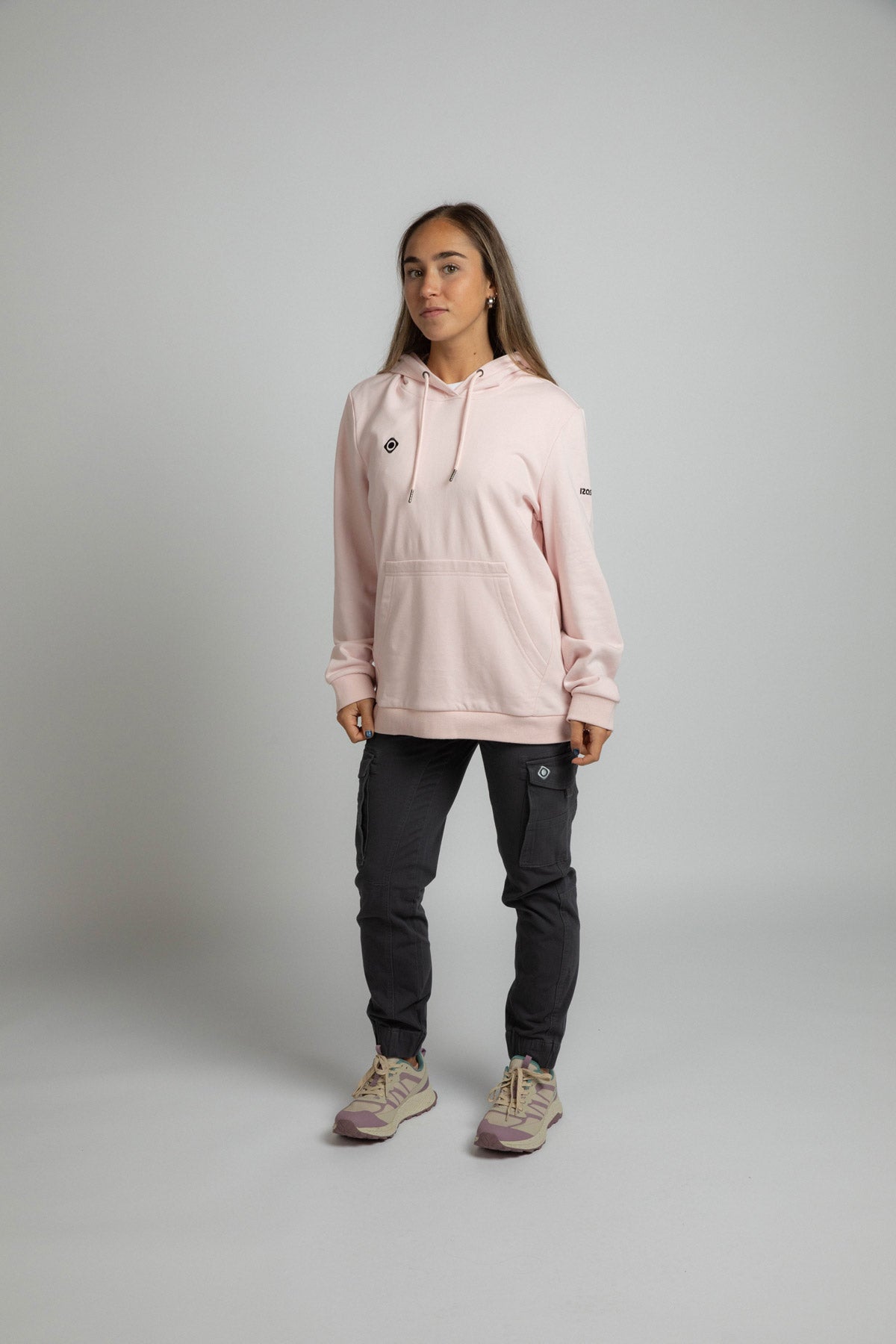 Sudadera con capucha de mujer ARASIL Izas - Rosa claro Rosa claro-5