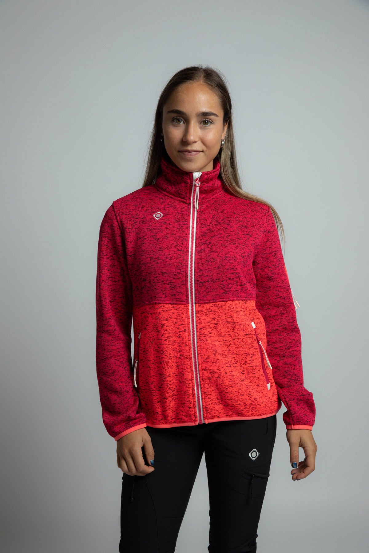 Chaqueta polar de mujer VADIEL W Izas - Magenta Magenta-3