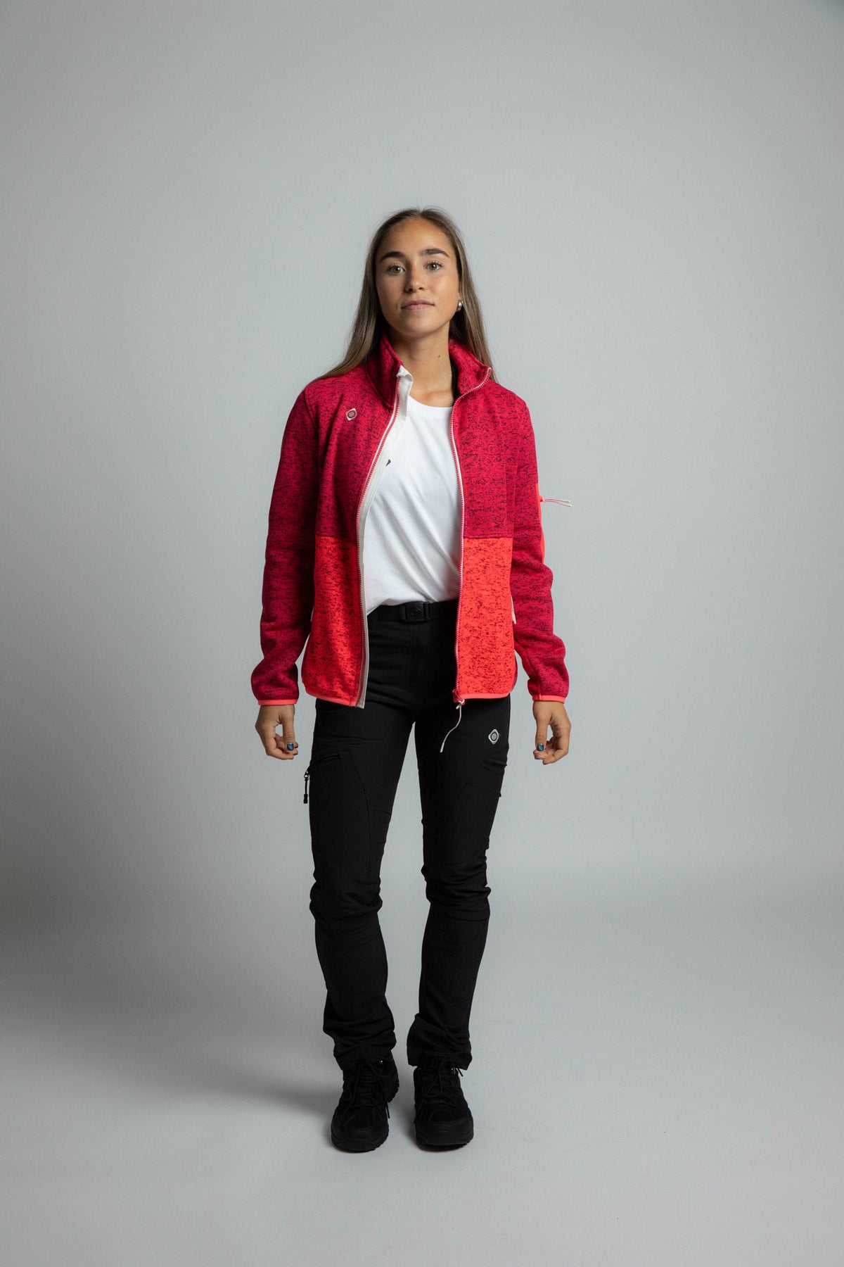 Chaqueta polar de mujer VADIEL W Izas - Magenta Magenta-5
