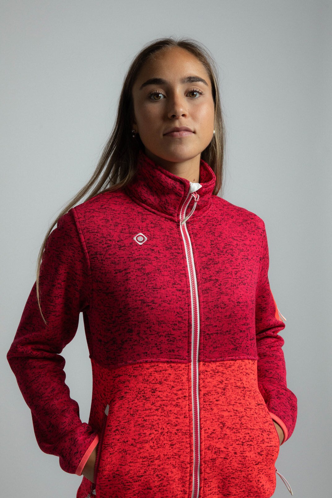Chaqueta polar de mujer VADIEL W Izas - Magenta Magenta-6