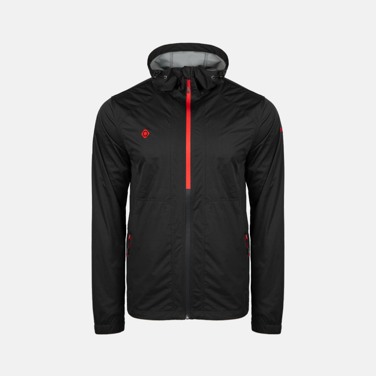Chubasquero de hombre PINIEL Izas - Negro / Rojo Negro / Rojo-1