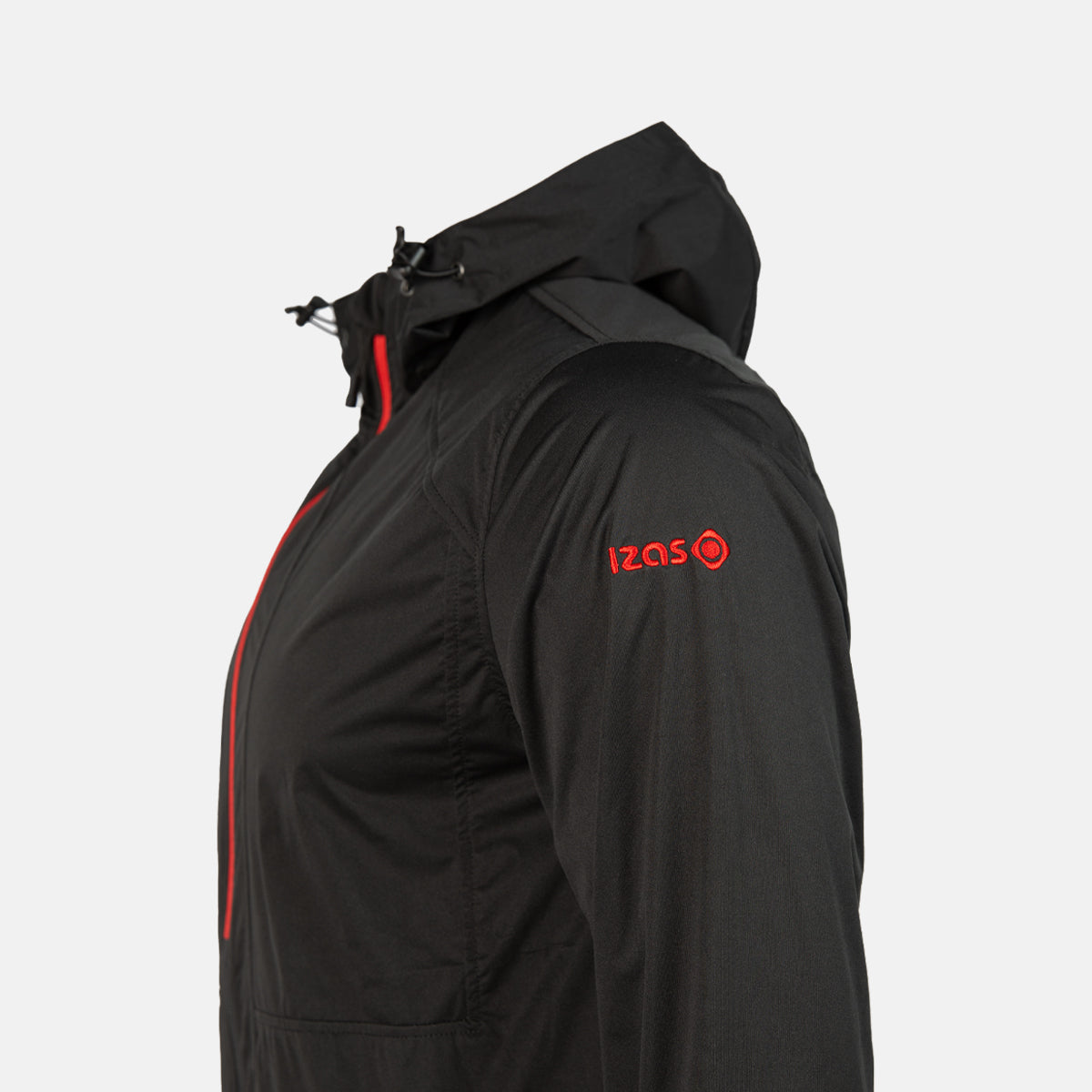 Chubasquero de hombre PINIEL Izas - Negro / Rojo Negro / Rojo-4