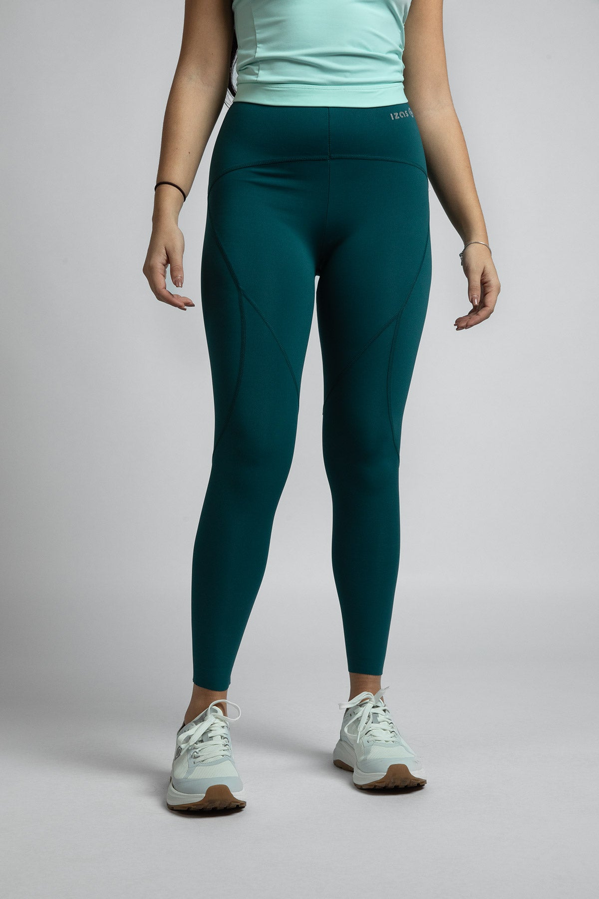 Leggings compresivos Slim de mujer OLIMPIA Izas - Verde Agua Verde Agua-3