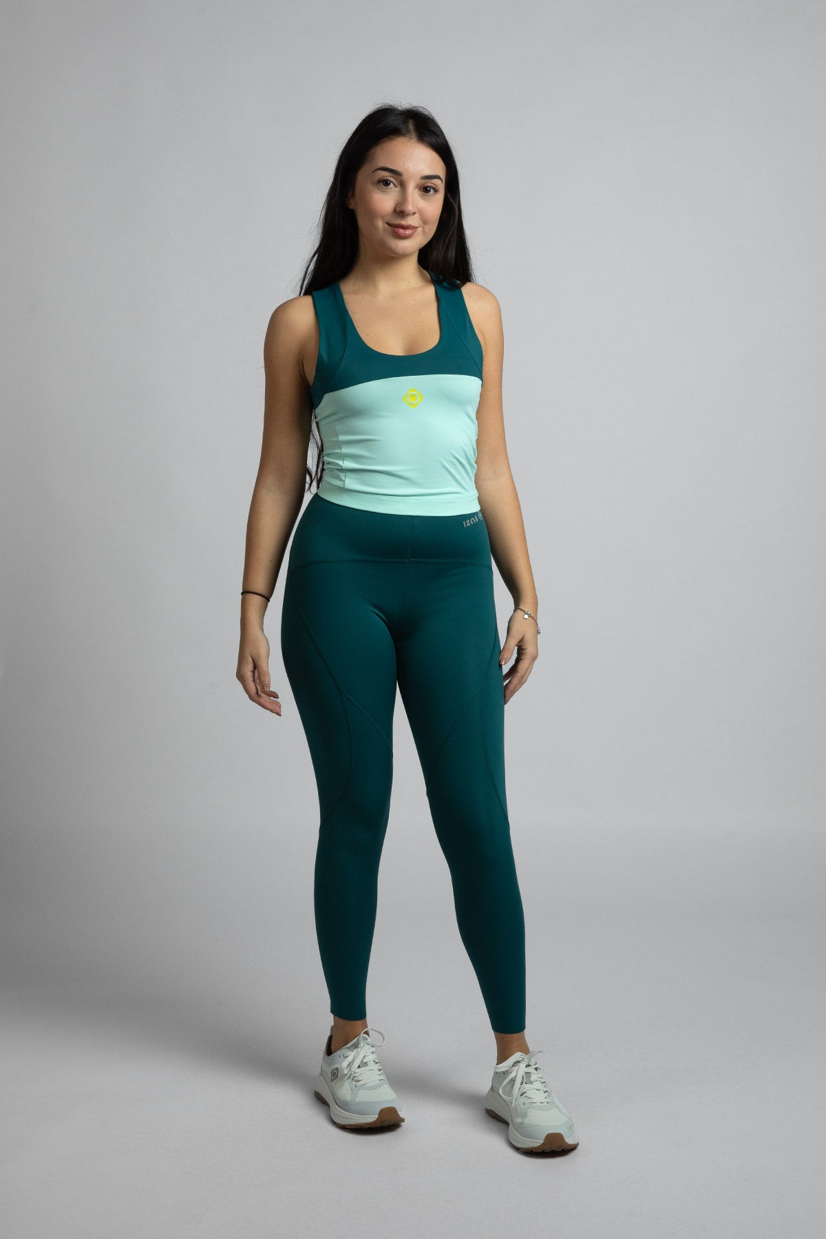 Leggings compresivos Slim de mujer OLIMPIA Izas - Verde Agua Verde Agua-5