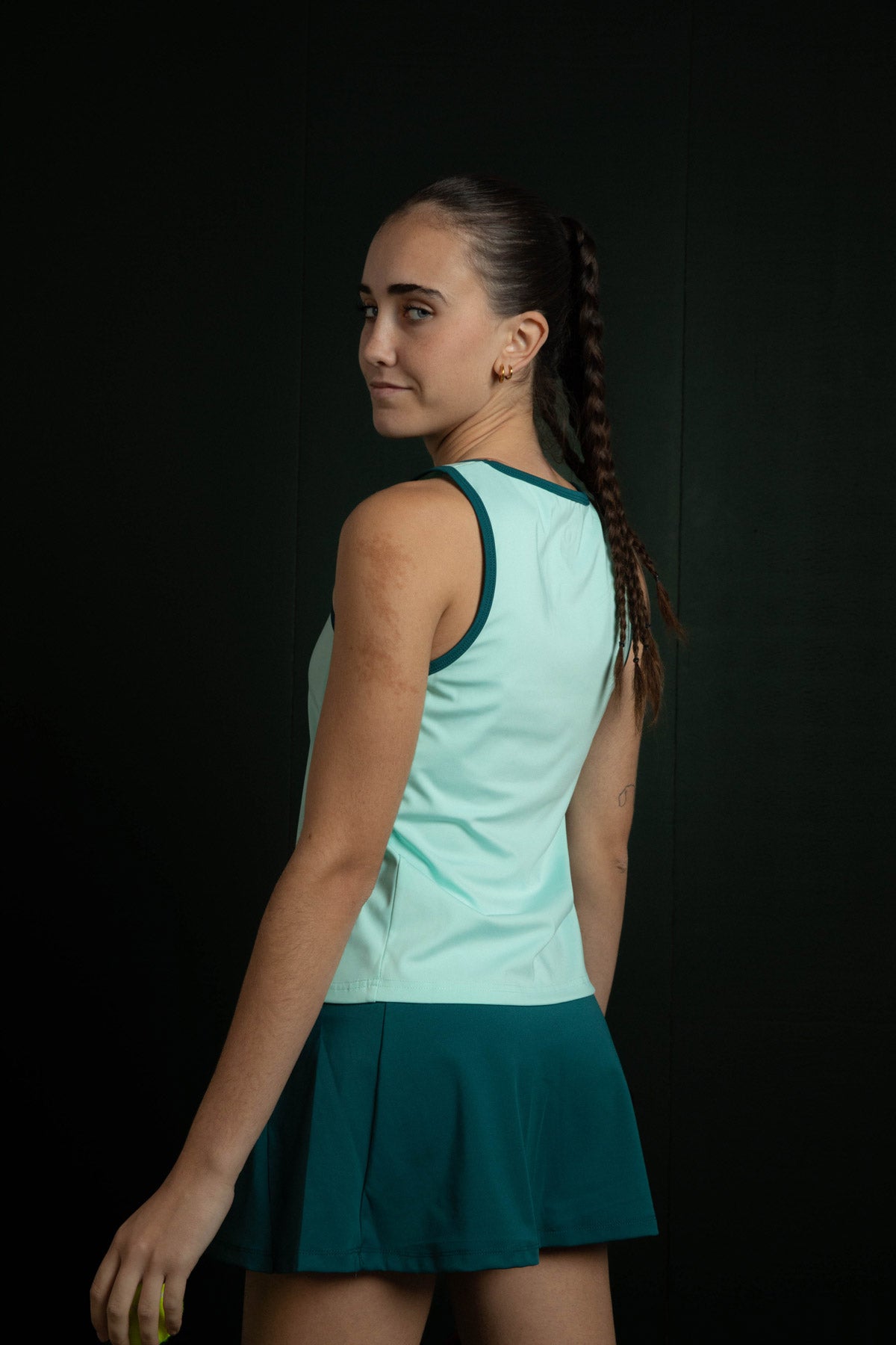 Camiseta deportiva de mujer Orna Top Izas - Aguamarina Aguamarina-4