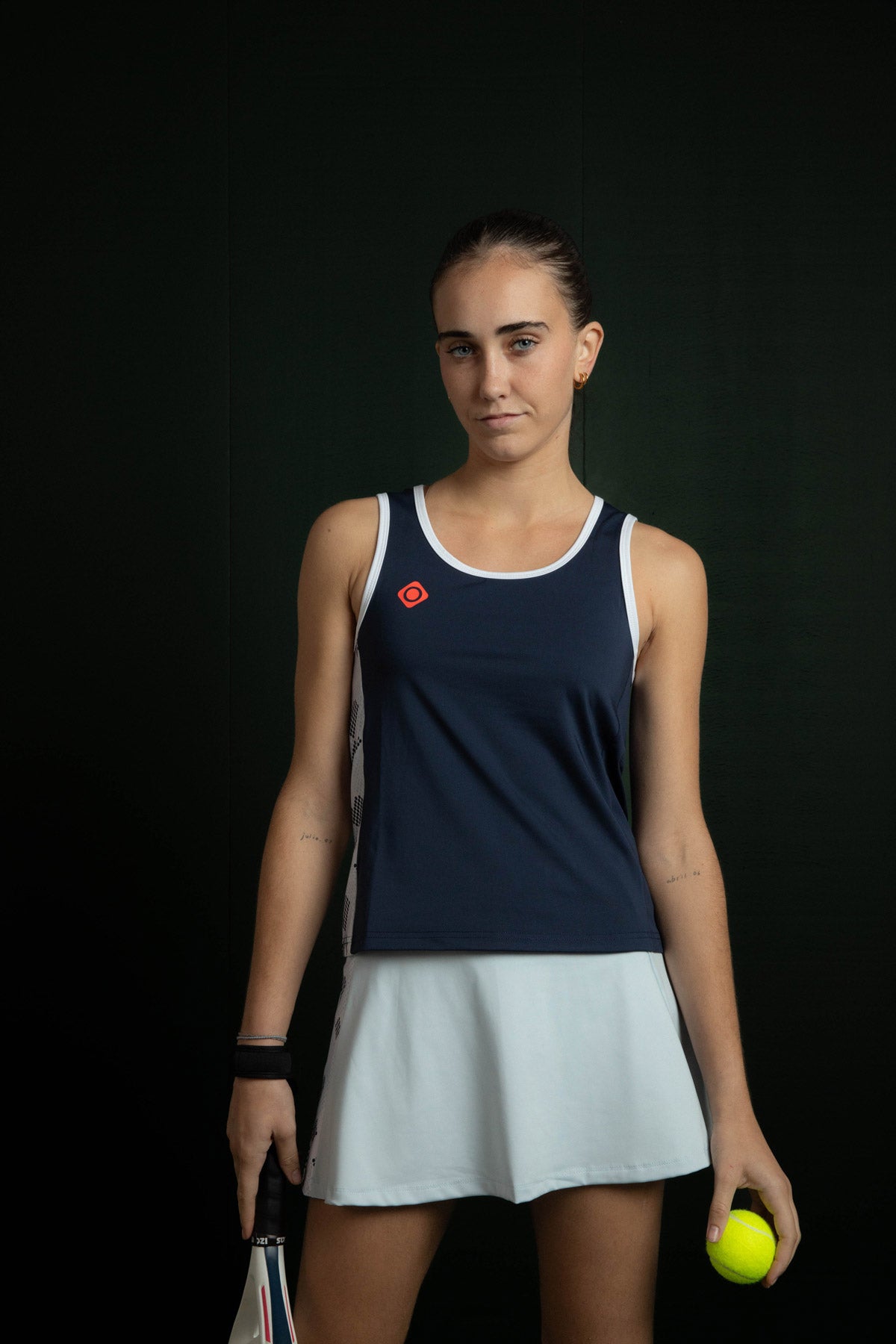 Camiseta deportiva de mujer Orna Top Izas - Azul marino Azul marino-3