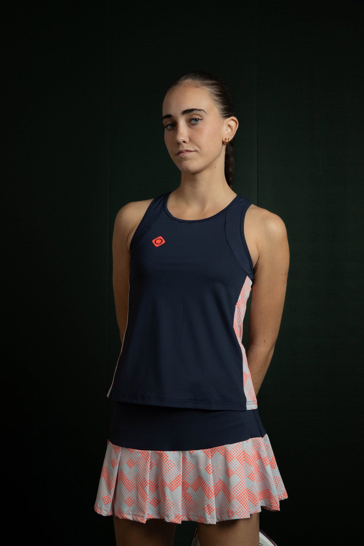 Imagen 3 de Camiseta de pádel de mujer CANTAL TOP Izas - Azul marino Azul marino