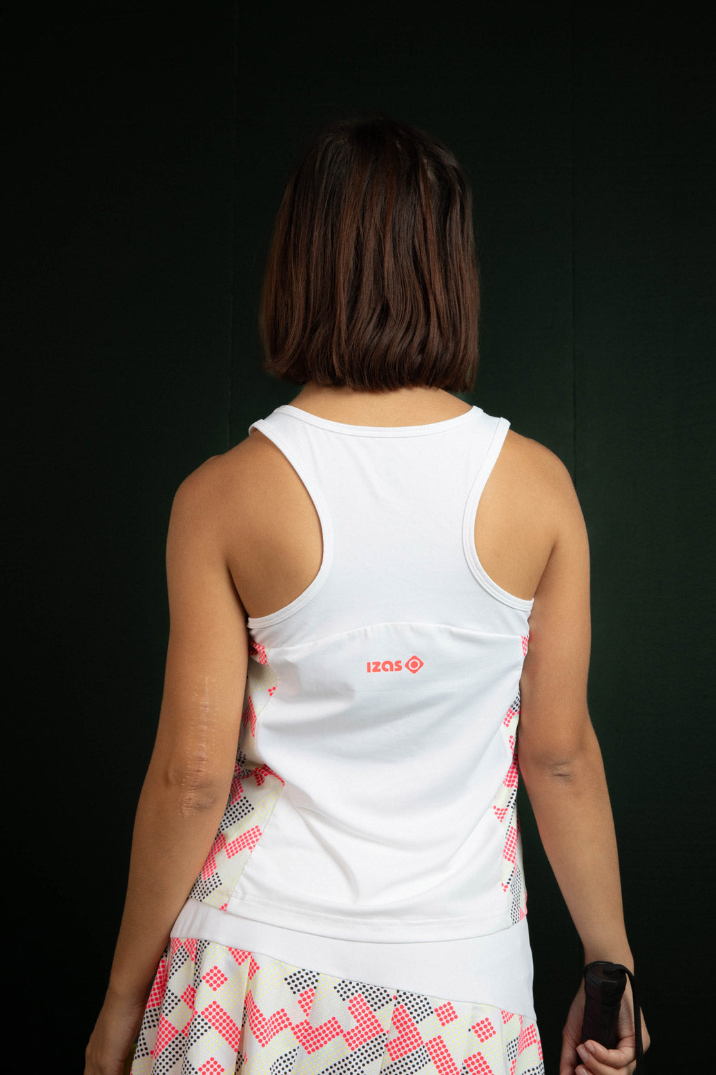 Imagen 4 de Camiseta de pádel de mujer CANTAL TOP Izas - Blanco Blanco