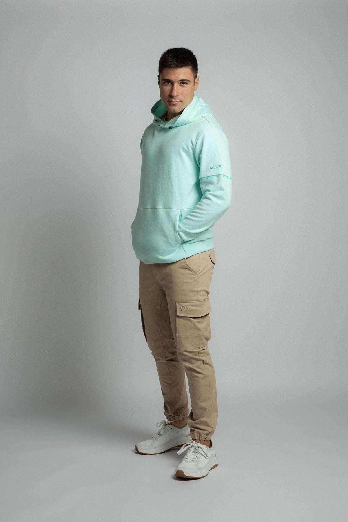 Sudadera con capucha de hombre BISCAR Izas - Azul Océano Azul Océano-5