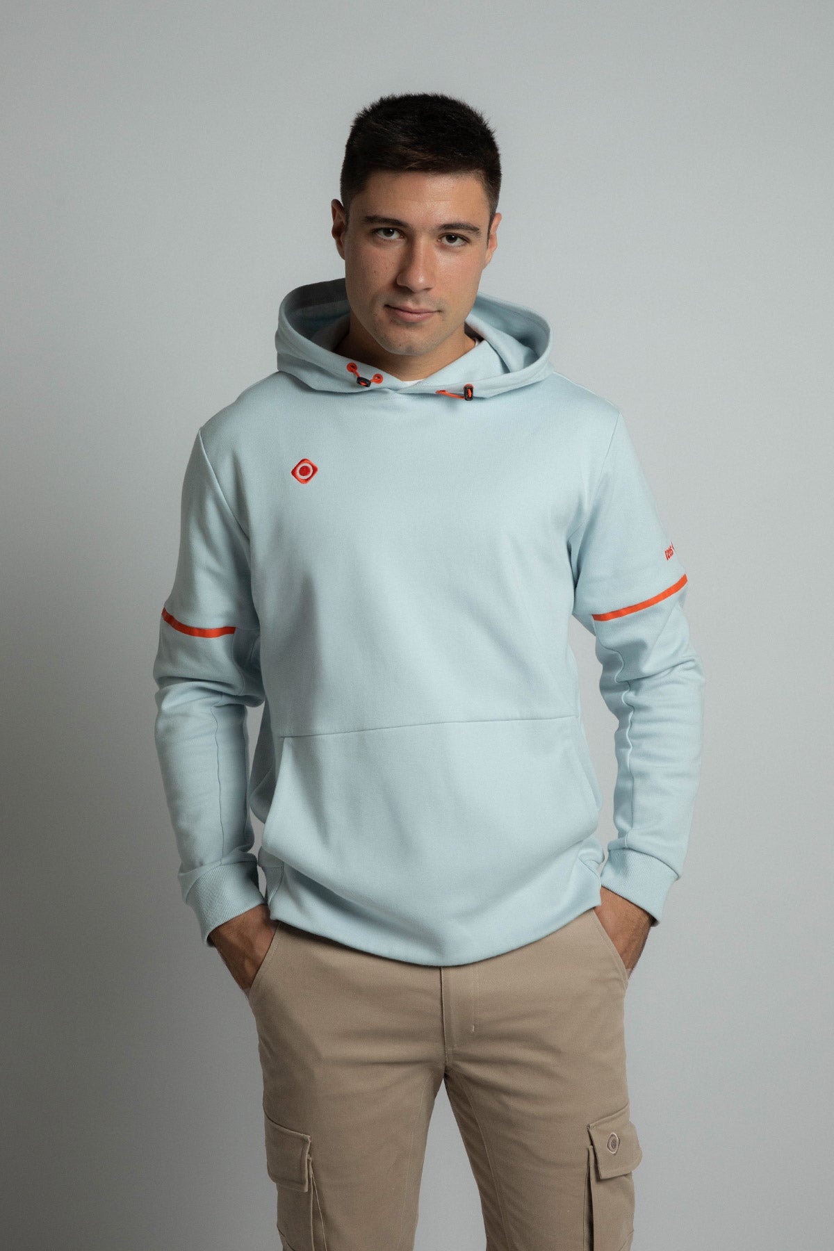 Sudadera con capucha de hombre BISCAR Izas - Azul claro Azul claro-3