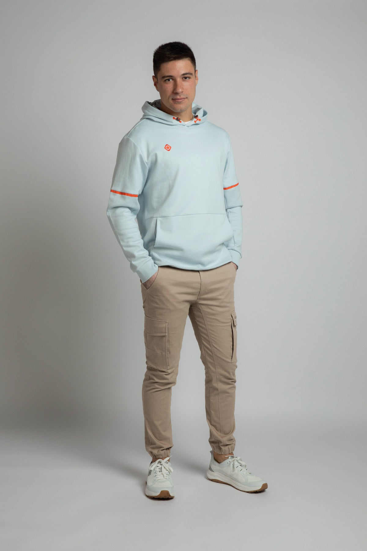 Sudadera con capucha de hombre BISCAR Izas - Azul claro Azul claro-5
