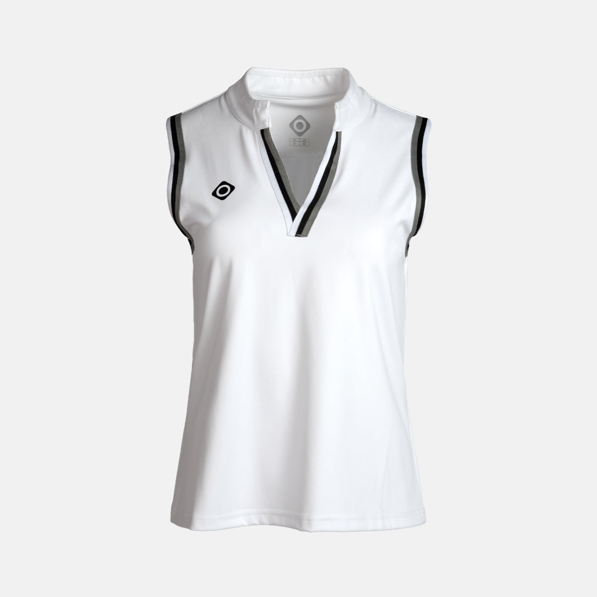 Imagen 0 de Polo técnico de tirantes de mujer PRATO Izas Blanco