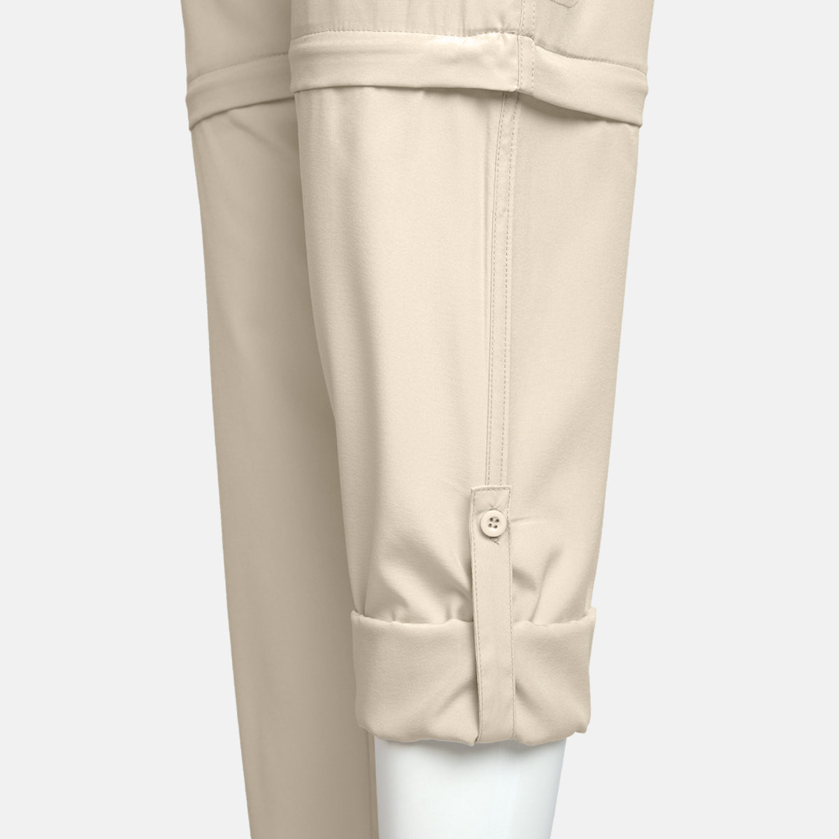 Pantalón desmontable de Senderismo yTrekking para mujer BLOIS W Izas - Verde cadete Verde cadete-4