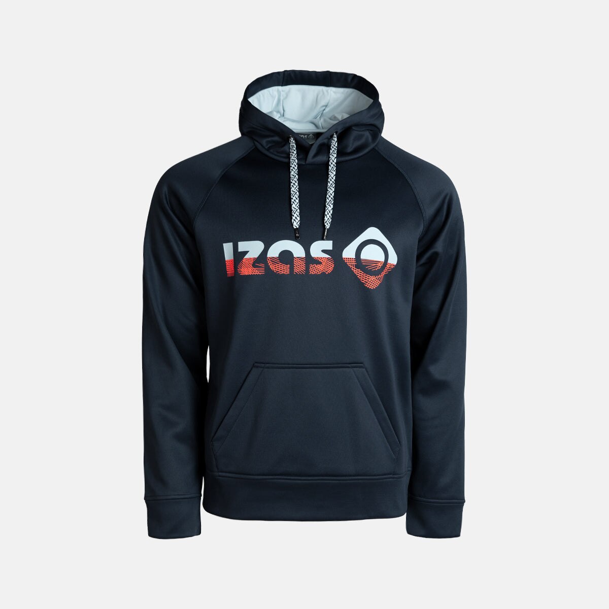 Sudadera unisex DUERO V2 con capucha, logotipo y bolsillo frontal Izas - Azul marino Azul marino-1