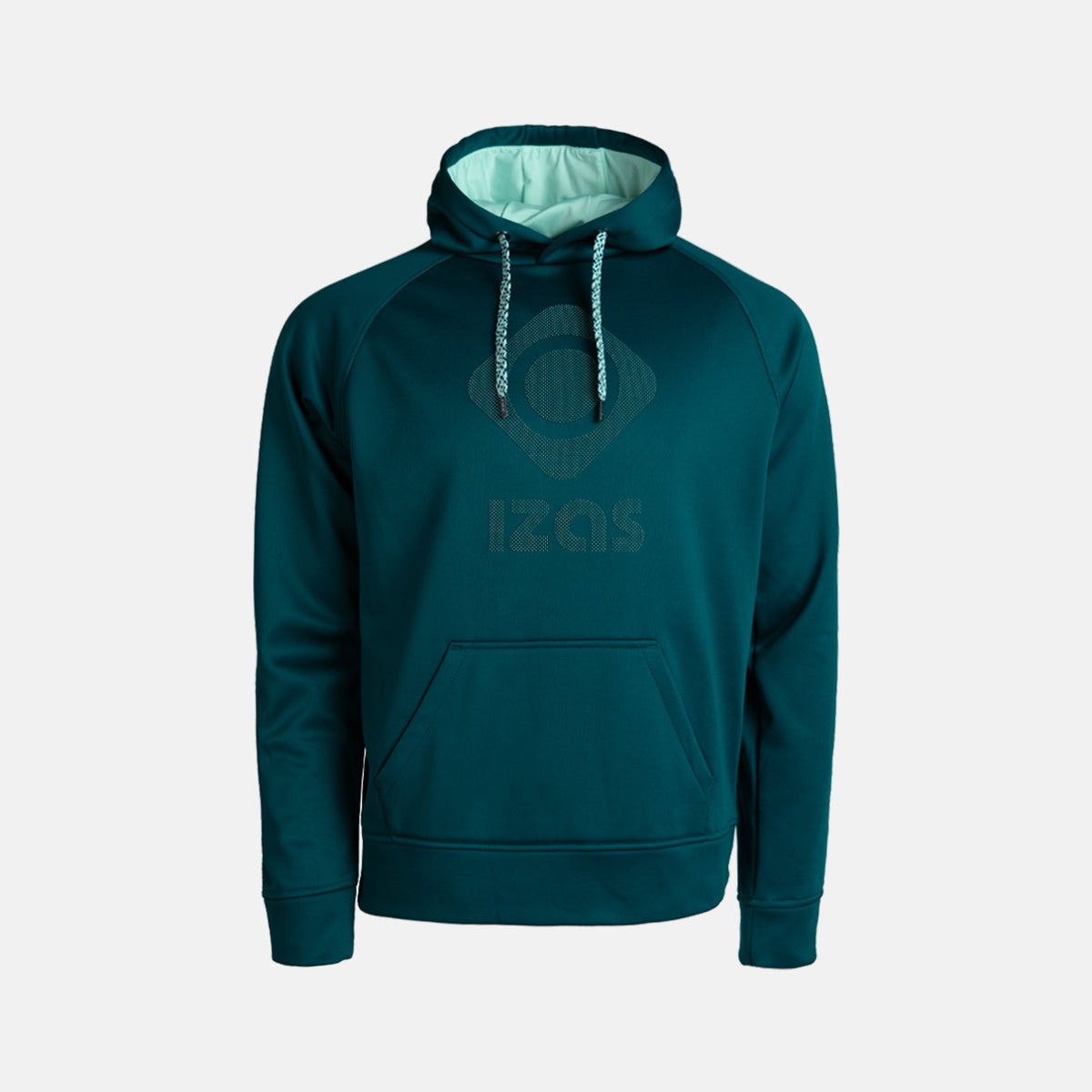 Izas Sudadera unisex DUERO V3 con capucha, logotipo y bolsillo frontal Azul marino