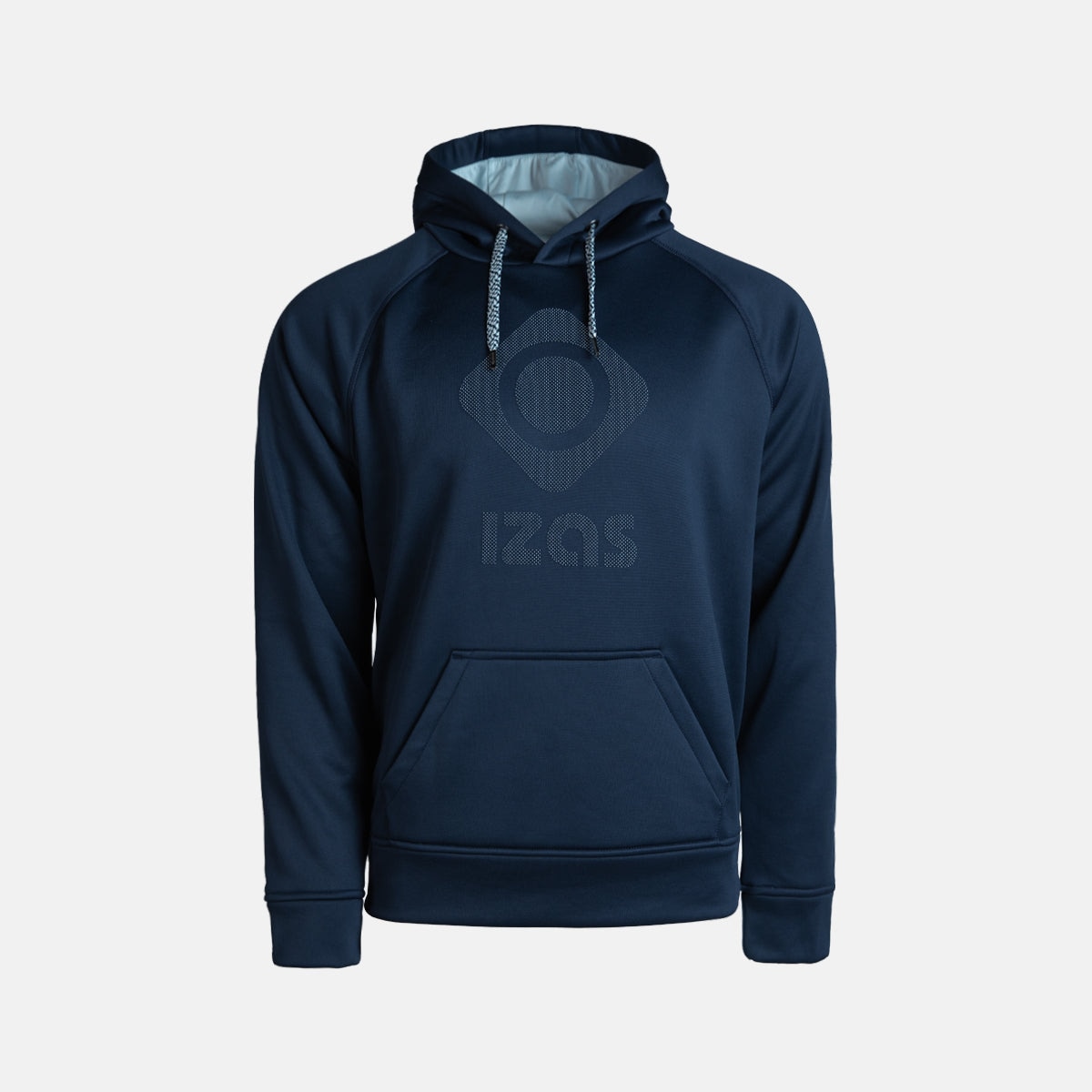 Izas Sudadera unisex DUERO V3 con capucha, logotipo y bolsillo frontal Azul marino