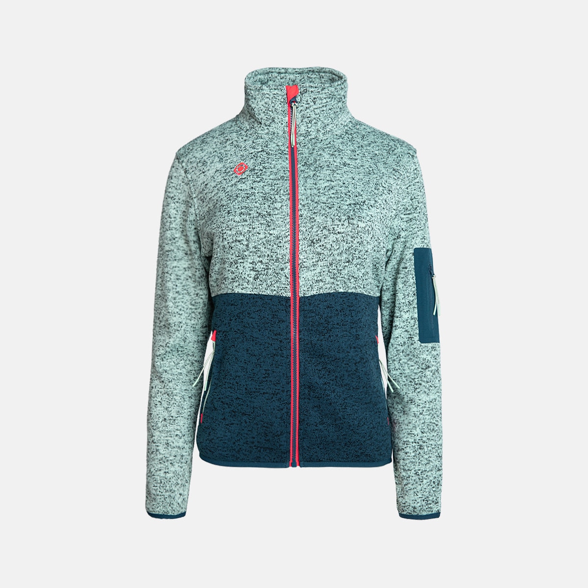 Chaqueta polar de mujer VADIEL W Izas - Esmeralda Esmeralda-1