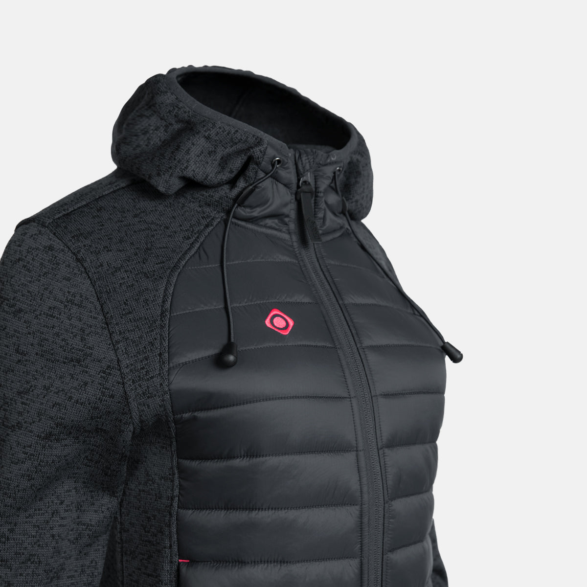 Chaqueta Polar de Punto de mujer NOYA W Izas - Antracita Antracita-3