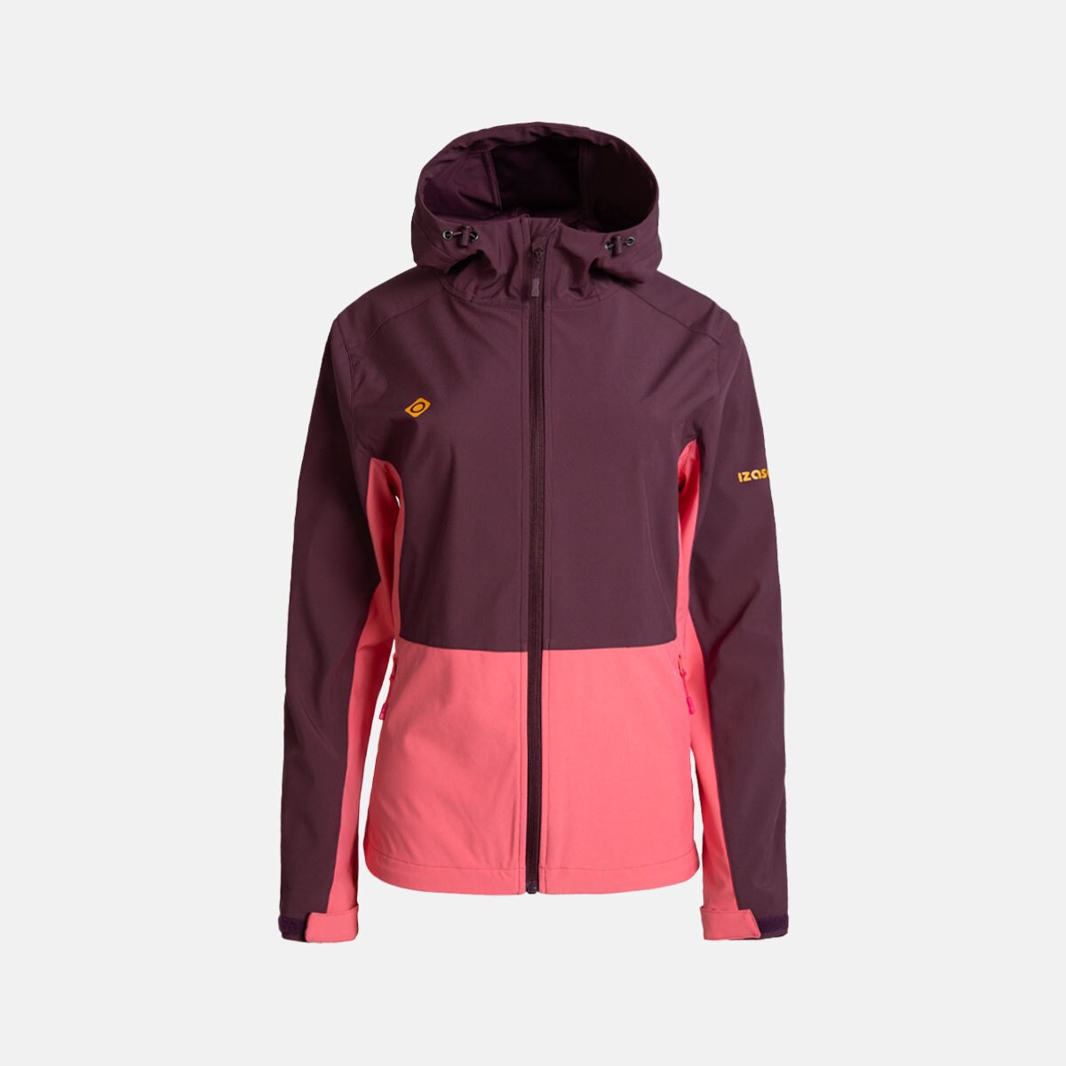 Chaqueta Soft Shell impermeable de mujer LANETTE W Izas - Vino Vino-1