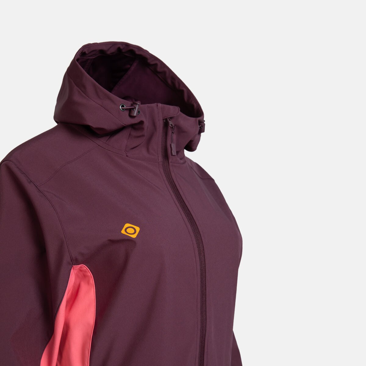 Chaqueta Soft Shell impermeable de mujer LANETTE W Izas - Vino Vino-3
