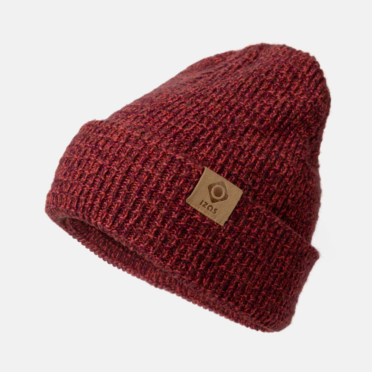 Gorro unisex de punto moderno BOVILL Izas - Rojo Rojo-1