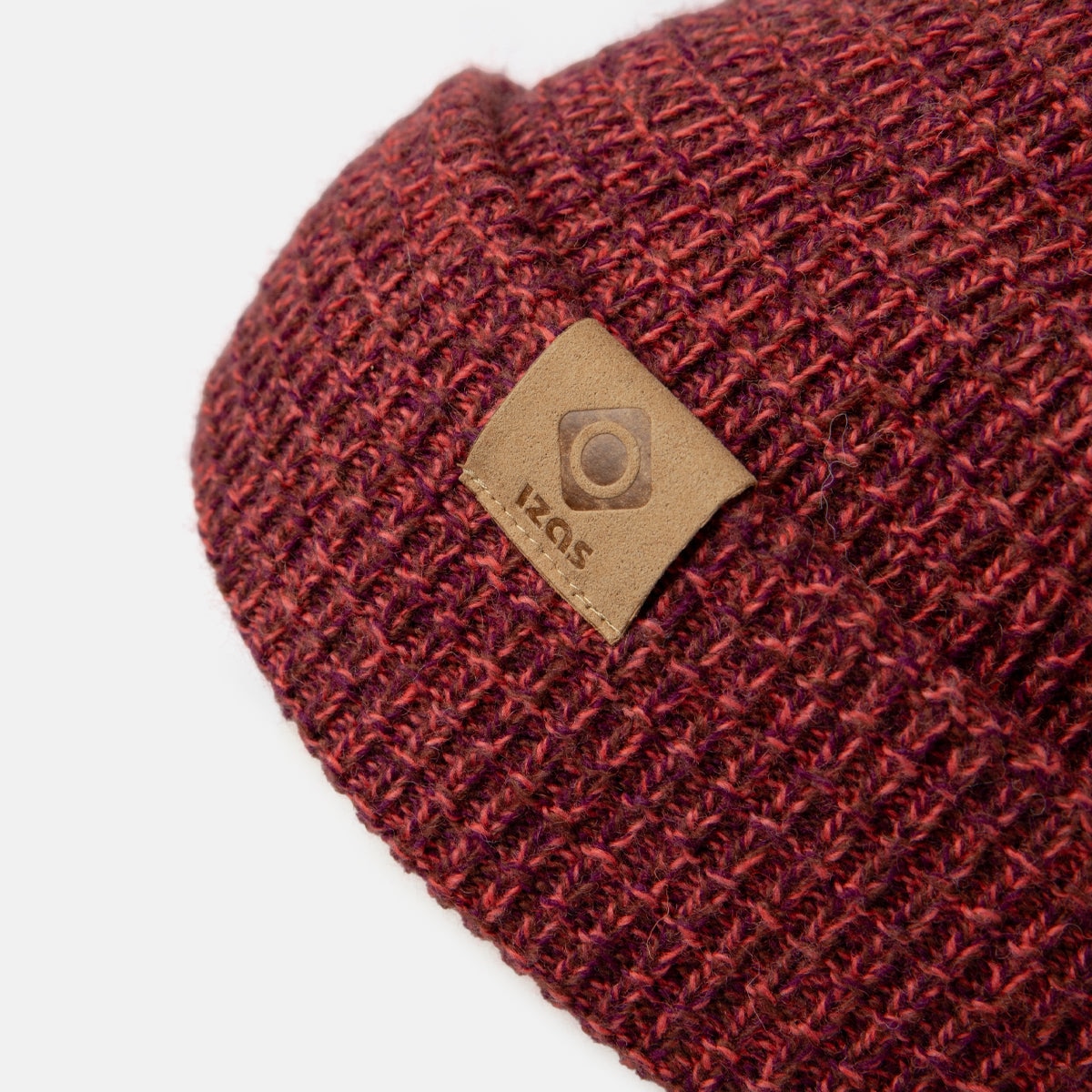 Gorro unisex de punto moderno BOVILL Izas - Rojo Rojo-2