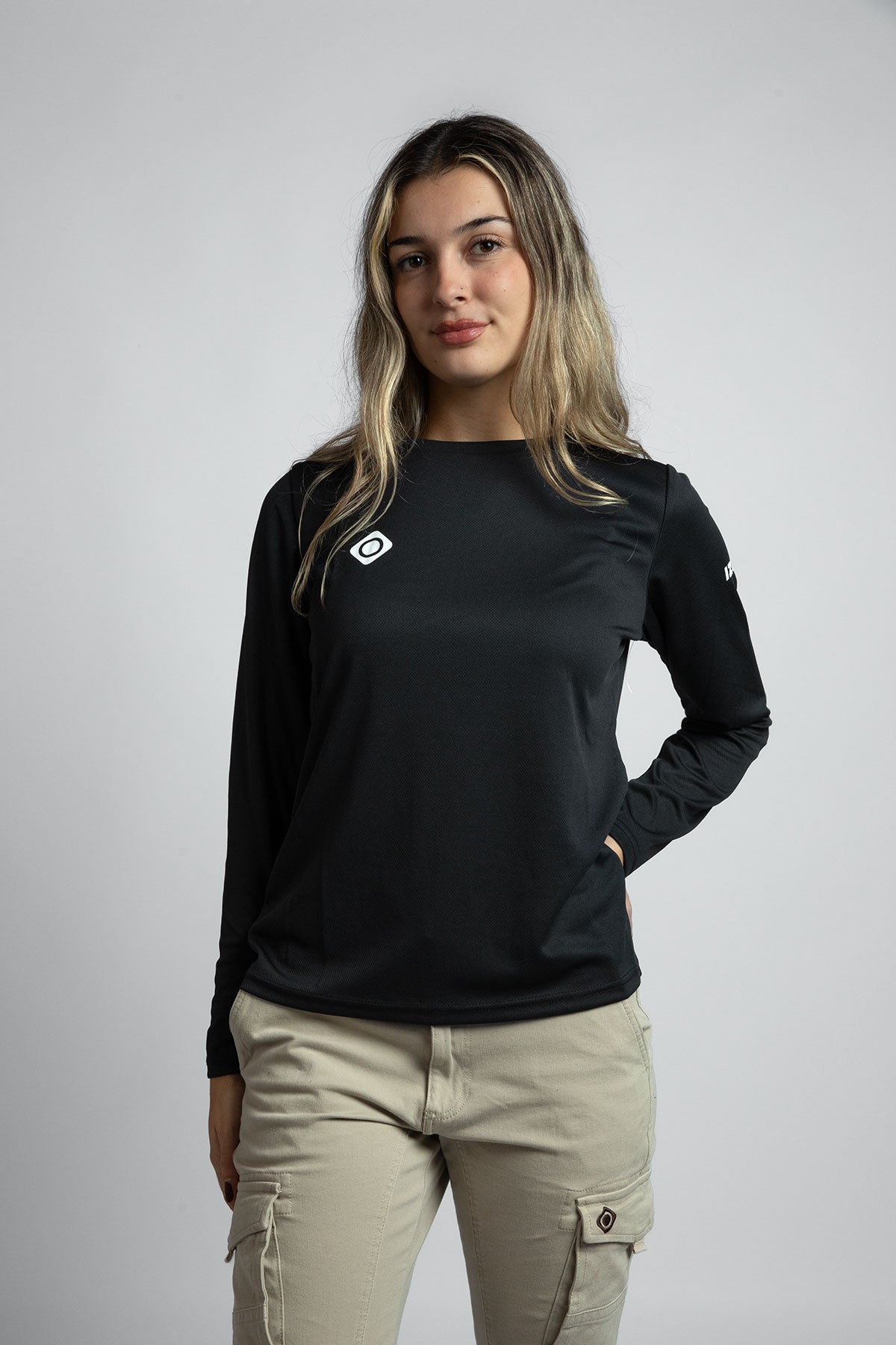 Camiseta de manga larga para mujer BRIANES Izas - Negro Negro-3