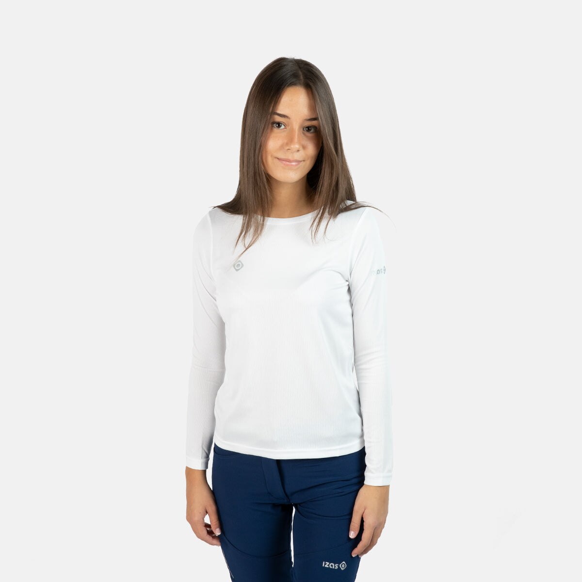 Camiseta de manga larga para mujer BRIANES Izas - Blanco Blanco-3