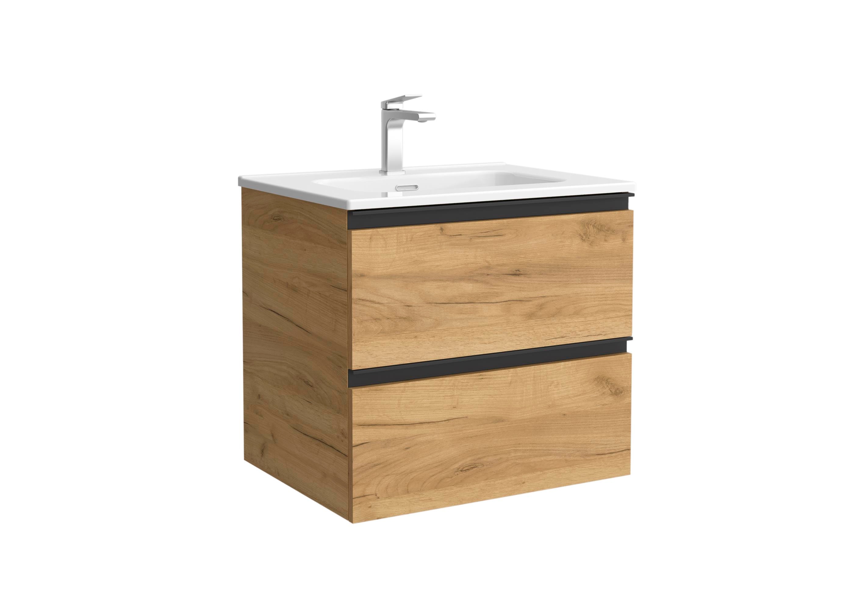 Salgar - Mueble de baño metal con 2 cajones y lavabo de 1 poza Bequia Salgar.