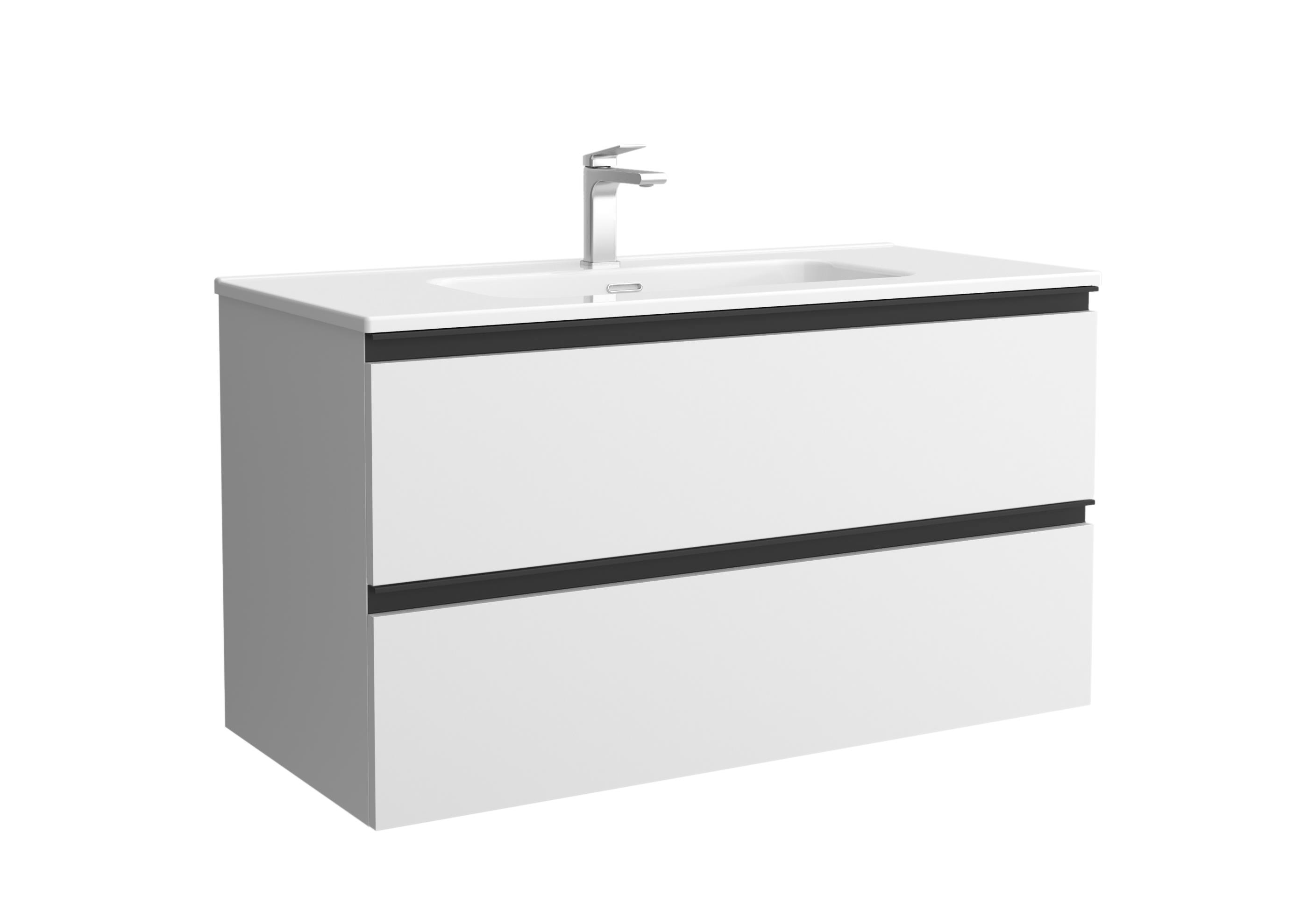 Salgar - Mueble de baño metal con 2 cajones y lavabo de 1 poza Bequia Salgar.