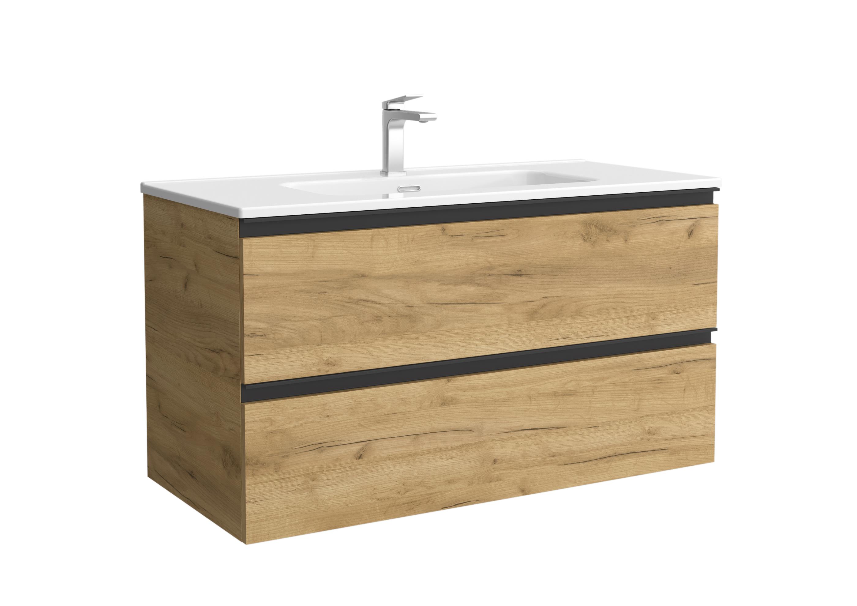 Salgar - Mueble de baño metal con 2 cajones y lavabo de 1 poza Bequia Salgar.