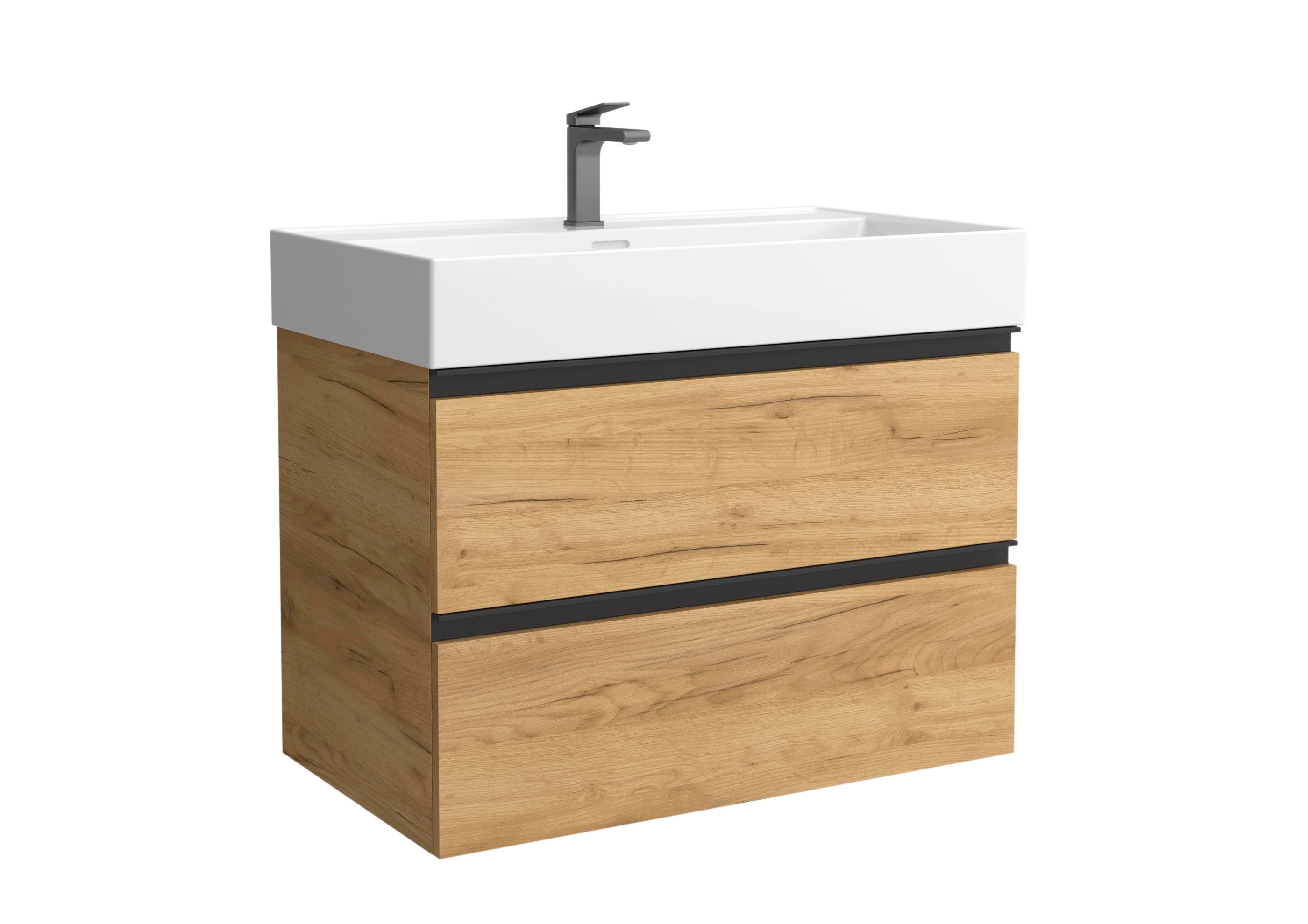 Salgar - Mueble de baño metal con 2 cajones y lavabo Veneto de 1 poza Bequia Salgar.