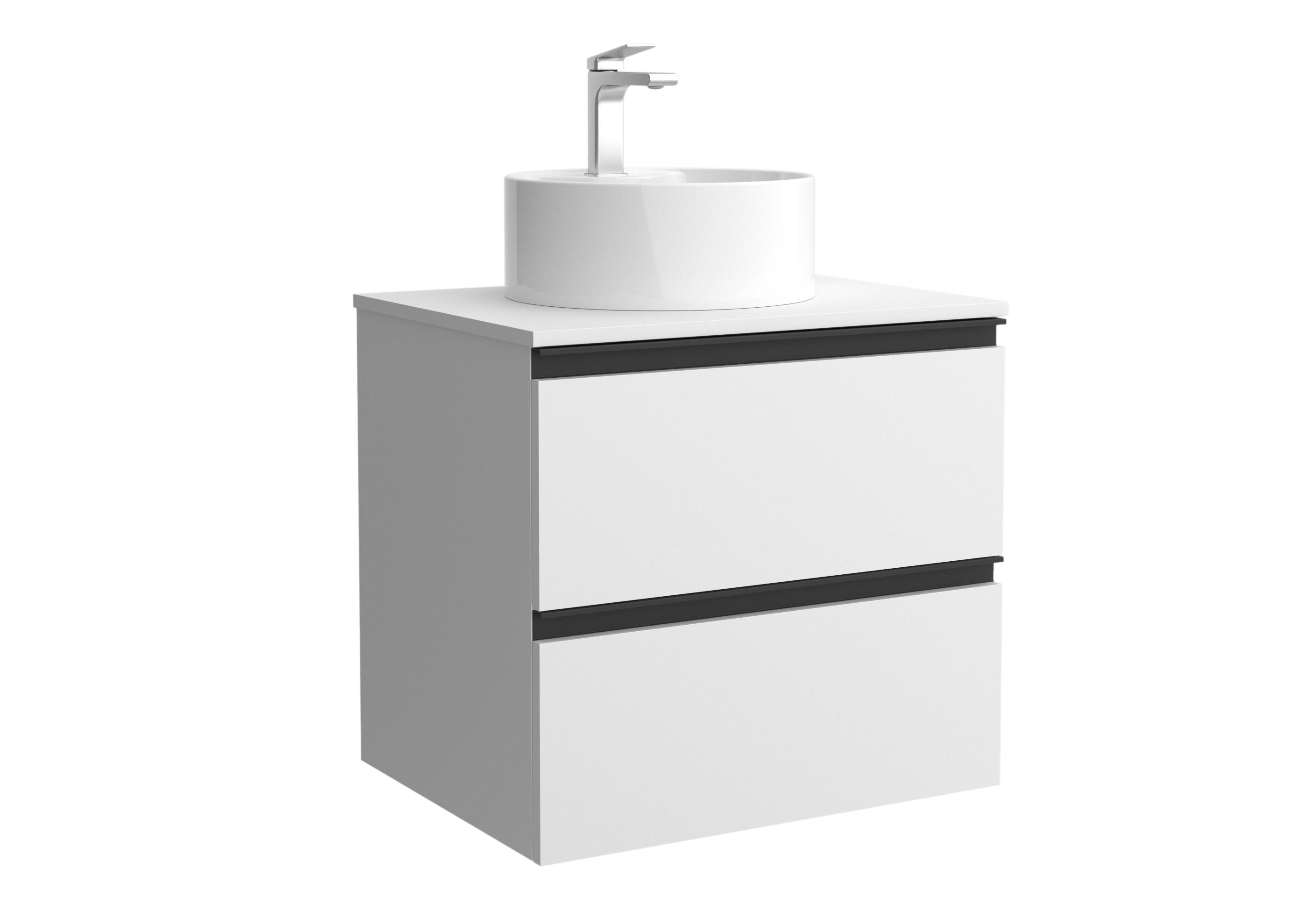 Salgar - Mueble de baño metal con 2 cajones y lavabo sobre encimera de 1 poza Bequia Salgar.