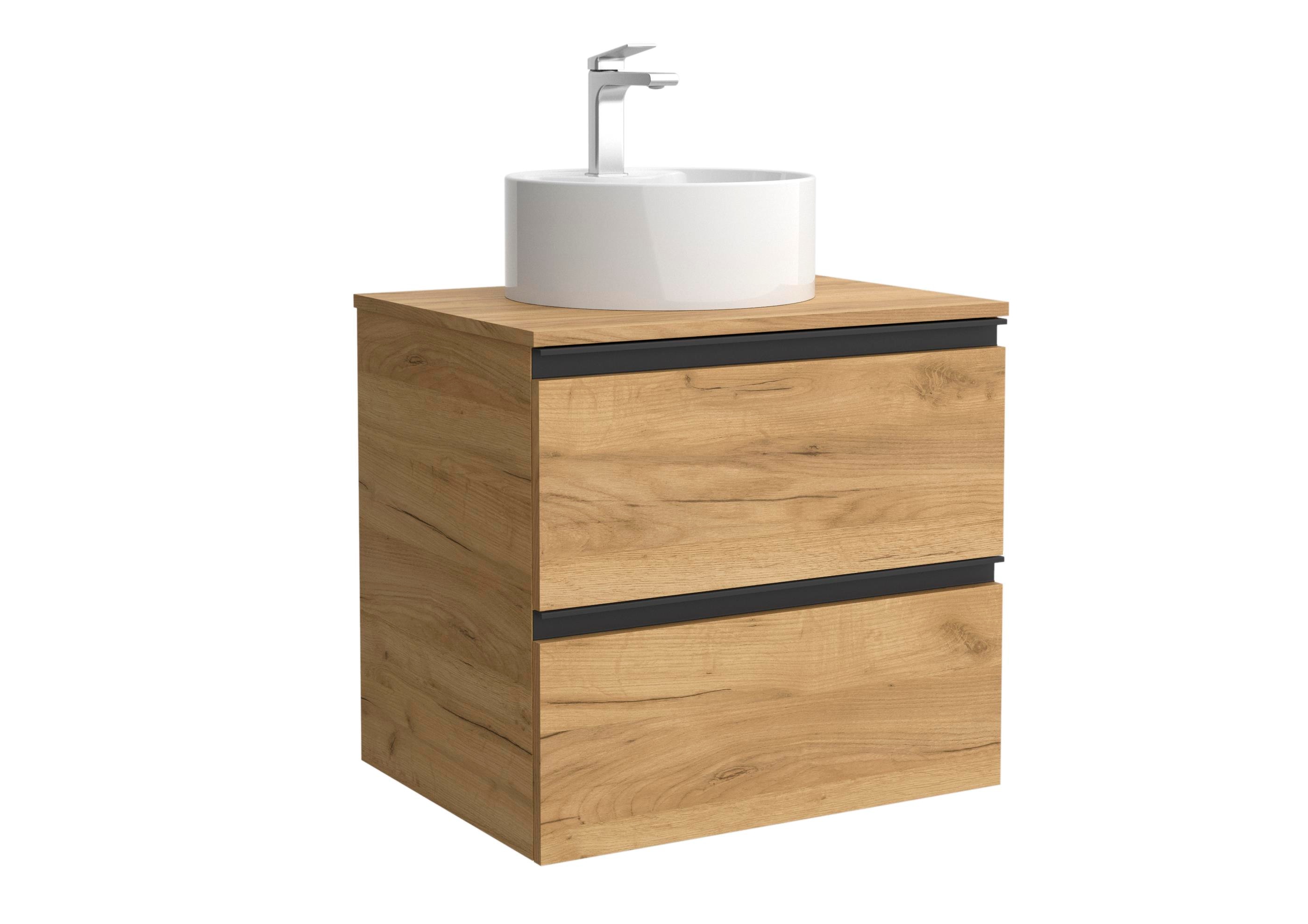 Salgar - Mueble de baño metal con 2 cajones y lavabo sobre encimera de 1 poza Bequia Salgar.