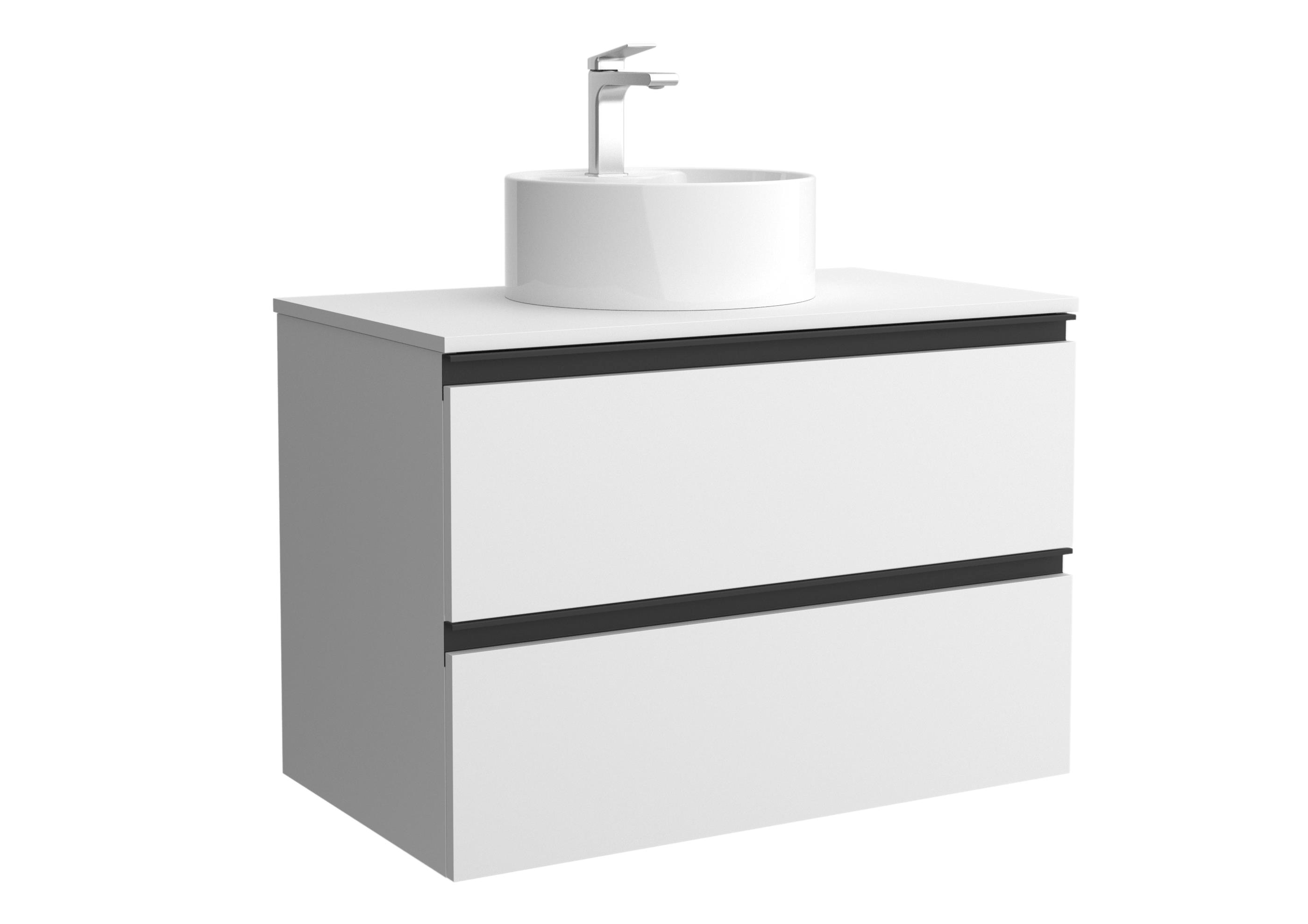 Salgar - Mueble de baño metal con 2 cajones y lavabo sobre encimera de 1 poza Bequia Salgar.