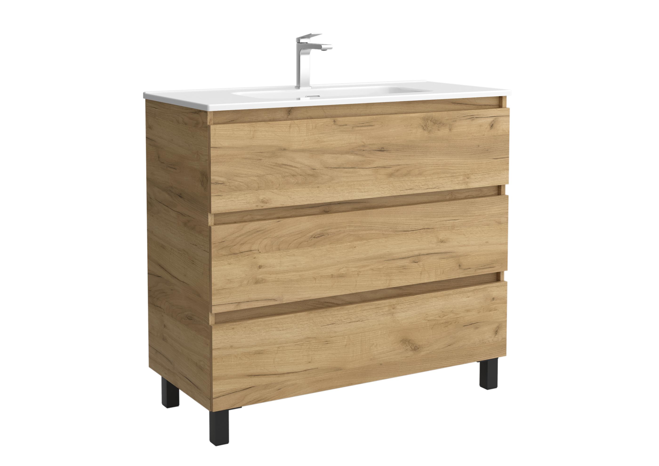 Salgar - Mueble de baño 3C con 3 cajones y lavabo de 1 poza Bequia Salgar.