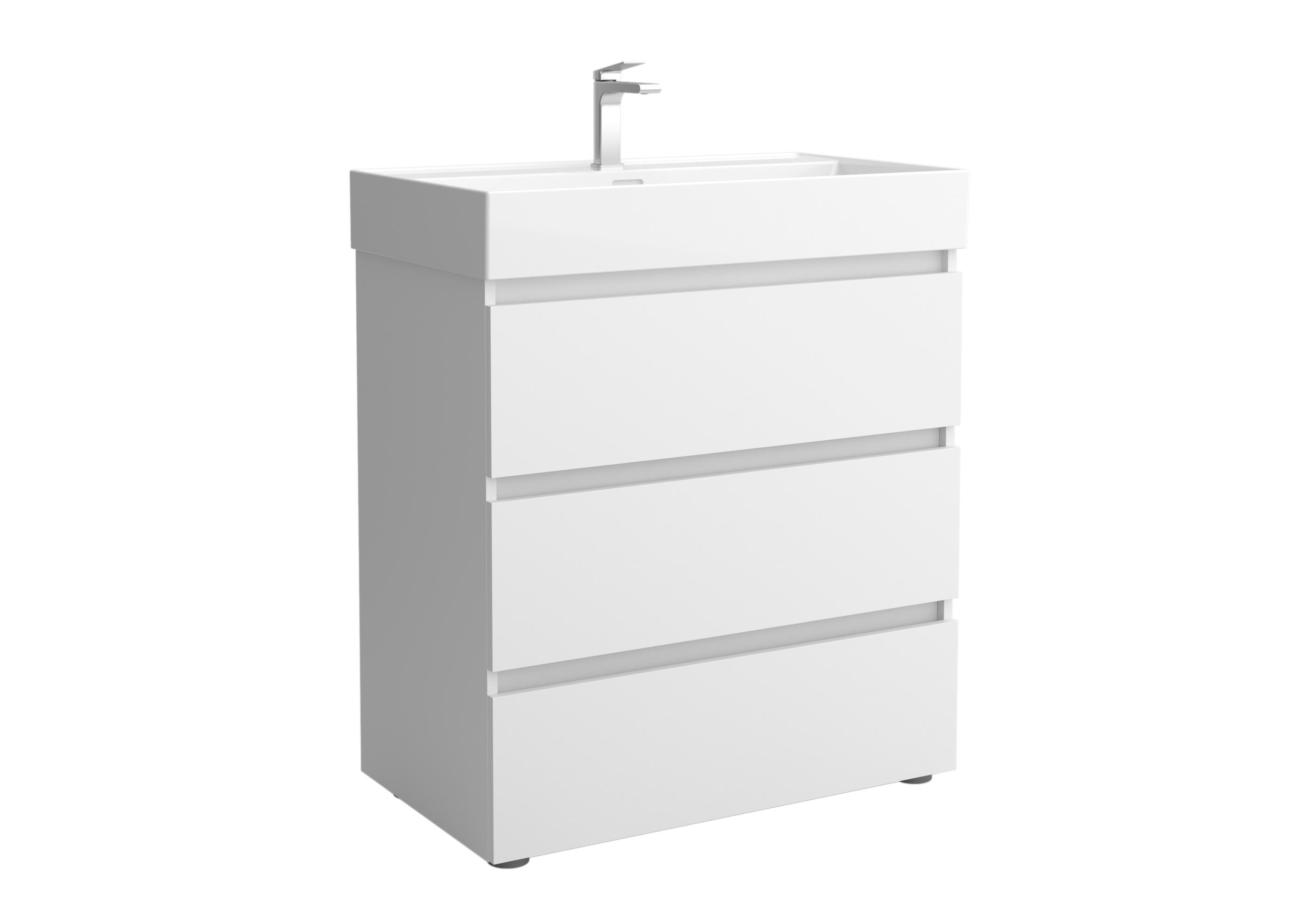 Salgar - Mueble de baño 3C con 3 cajones y lavabo Veneto de 1 poza Bequia Salgar.
