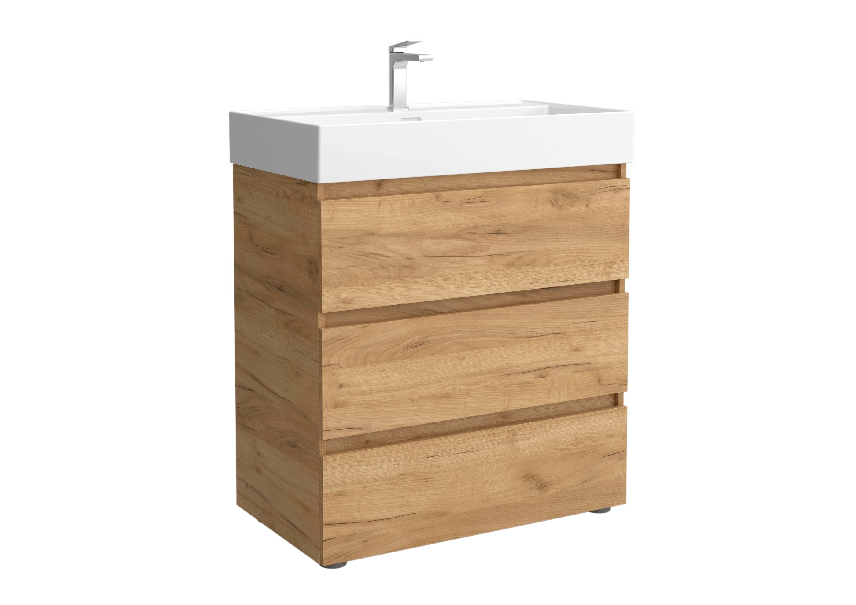 Salgar - Mueble de baño 3C con 3 cajones y lavabo Veneto de 1 poza Bequia Salgar.
