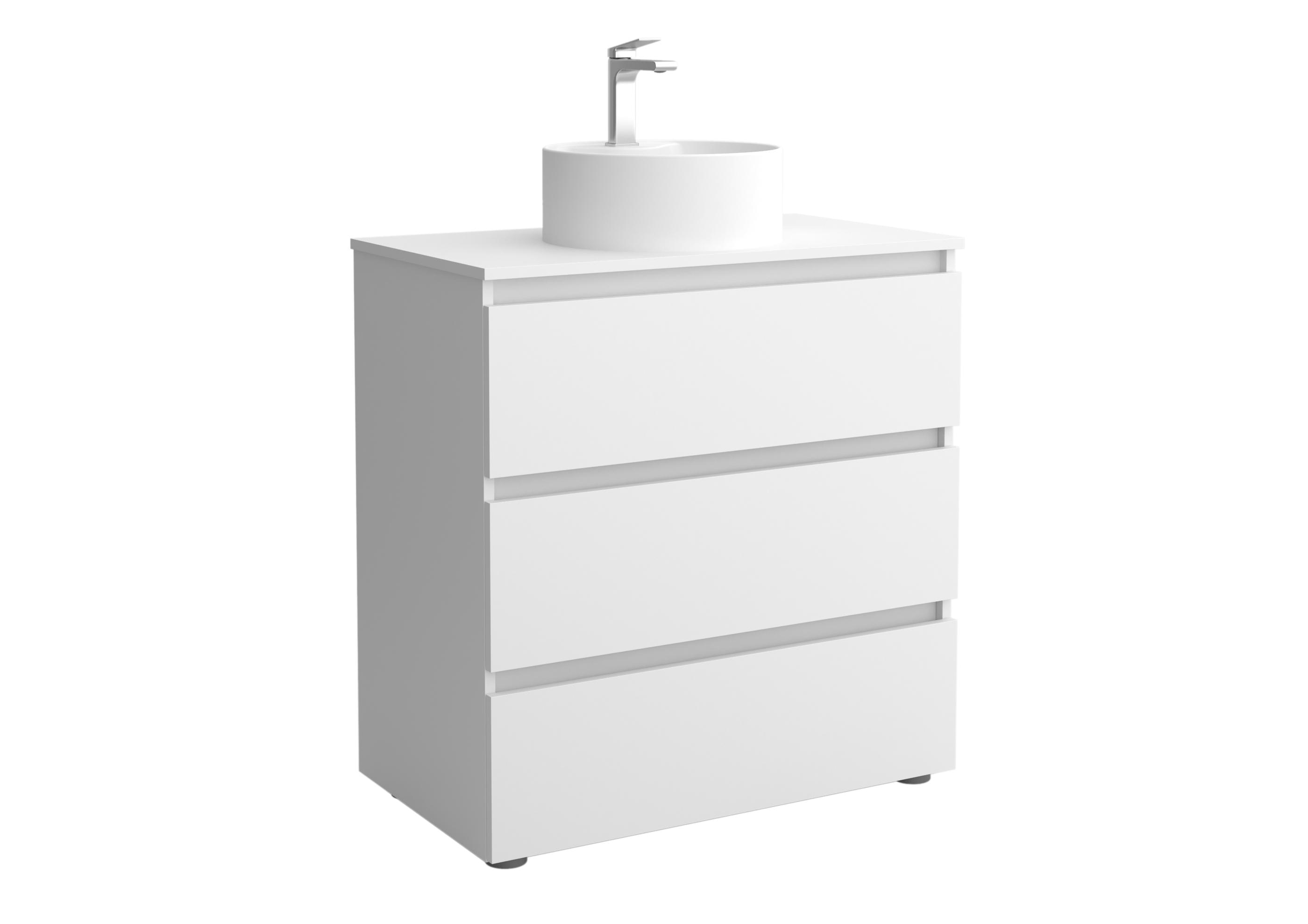 Salgar - Mueble de baño 3C con 3 cajones y lavabo sobre encimera de 1 poza Bequia Salgar.